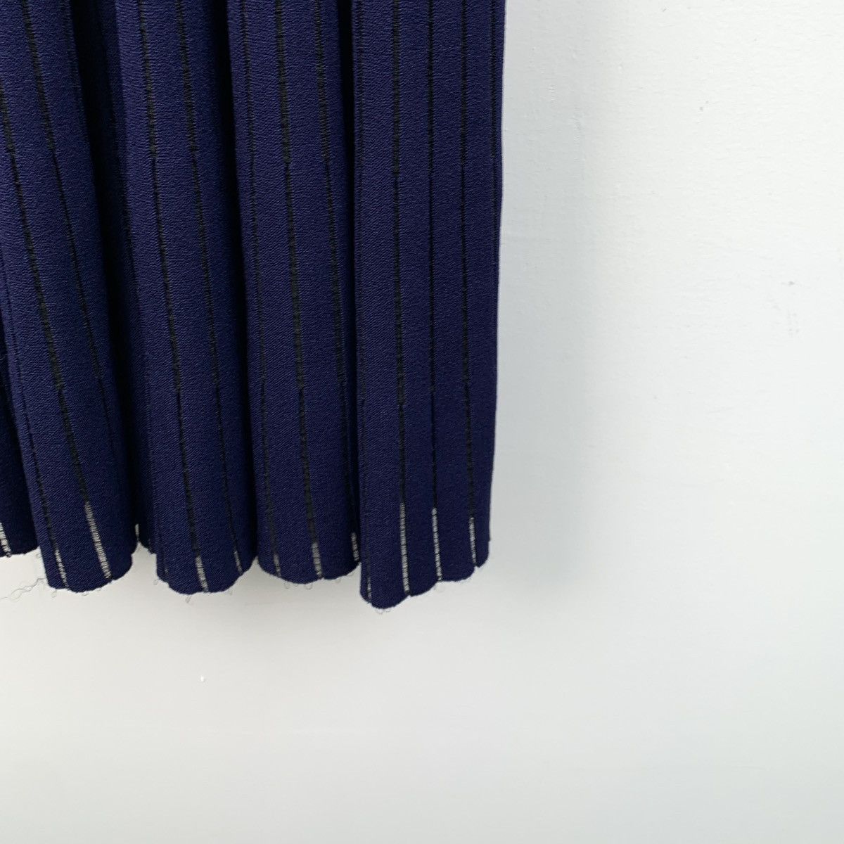 Fendi Fendi Navy Lapel Long Sleeve Knit Dress K26WX Size S / US 4 / IT 40 - 4 Thumbnail