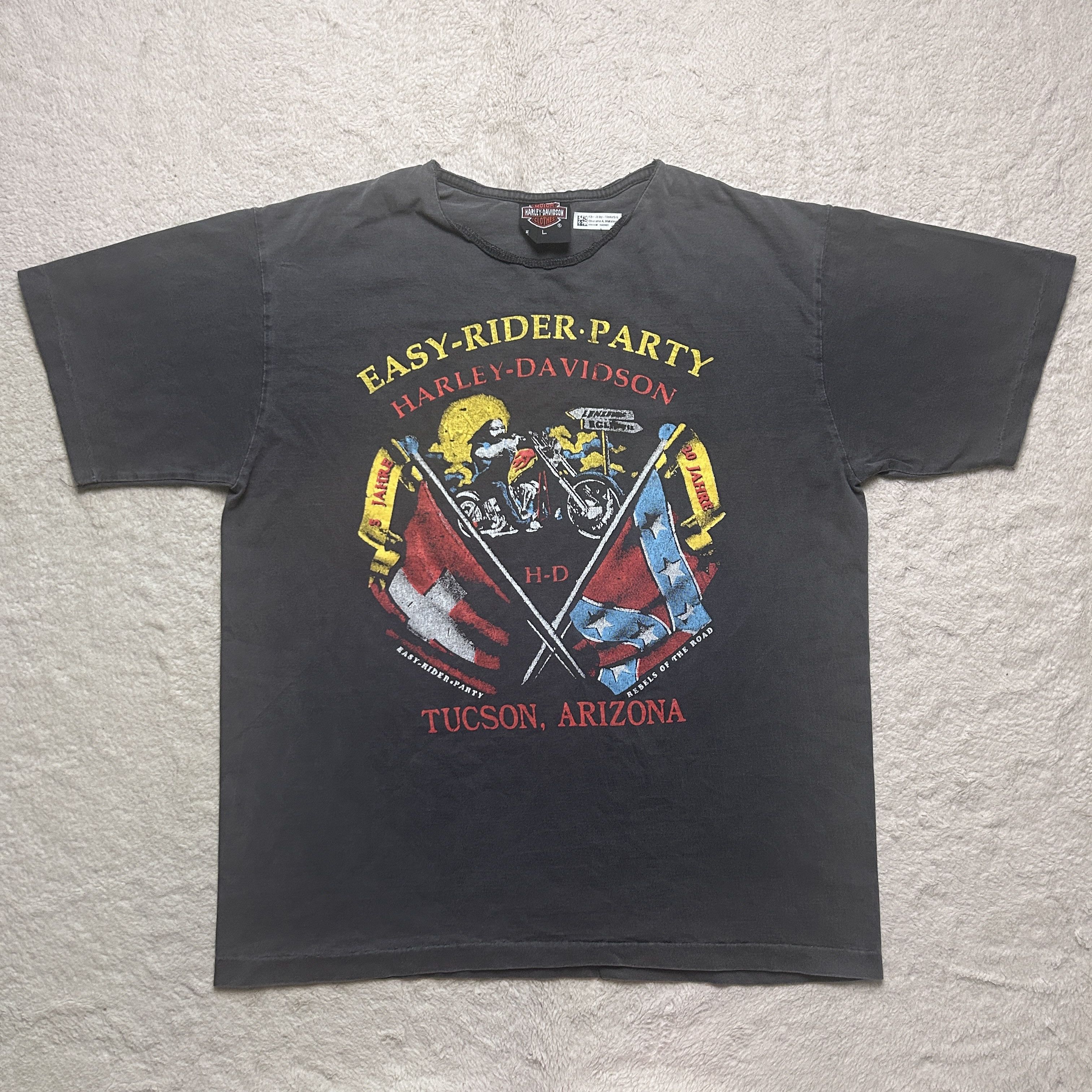 Vintage Vintage Harley Davidson Easyrider Party 90's T-shirt Size US L / EU 52-54 / 3 - 1 Thumbnail