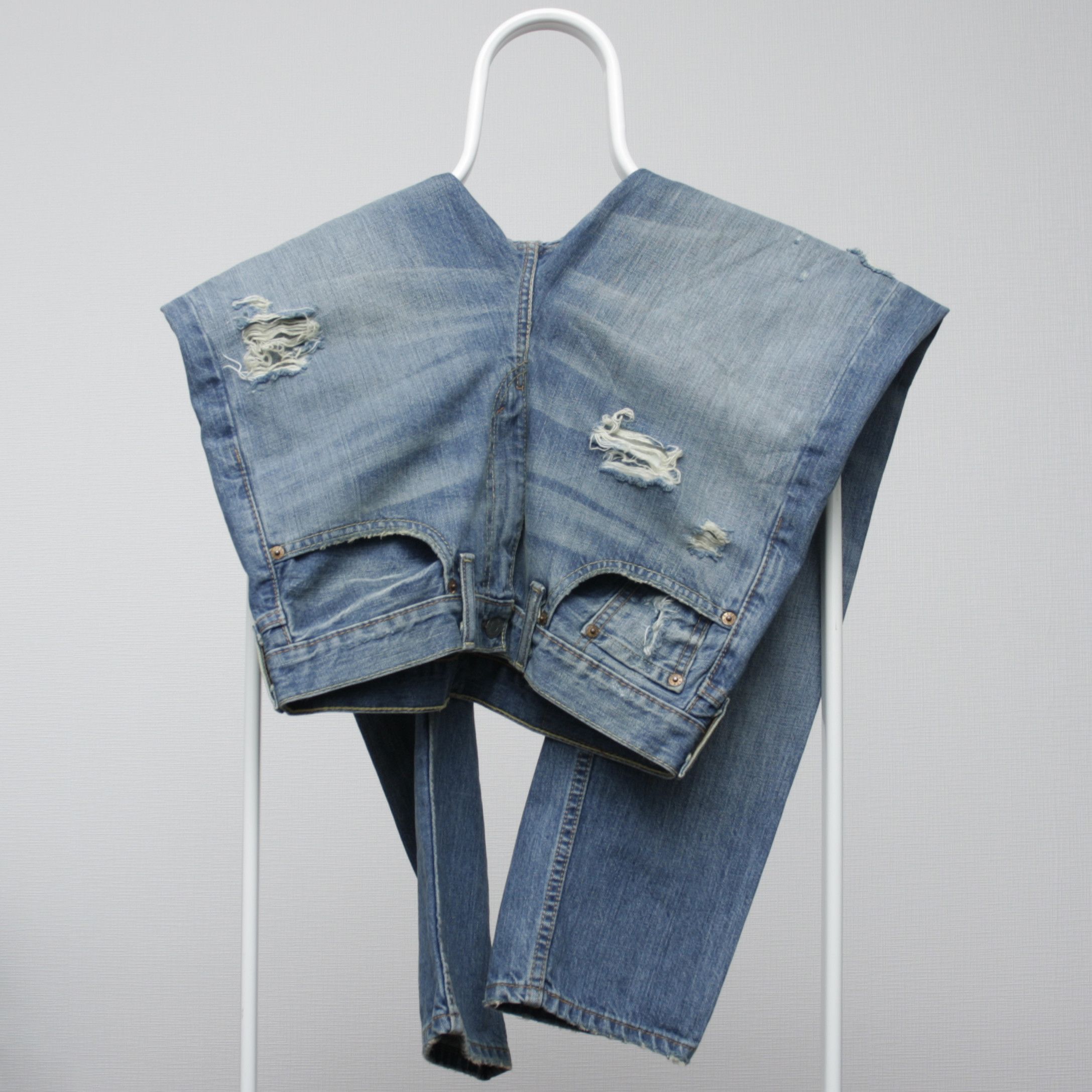 Levi's Distressed Levi’s 522 Mens 30W 30L Size US 30 / EU 46 - 3 Thumbnail
