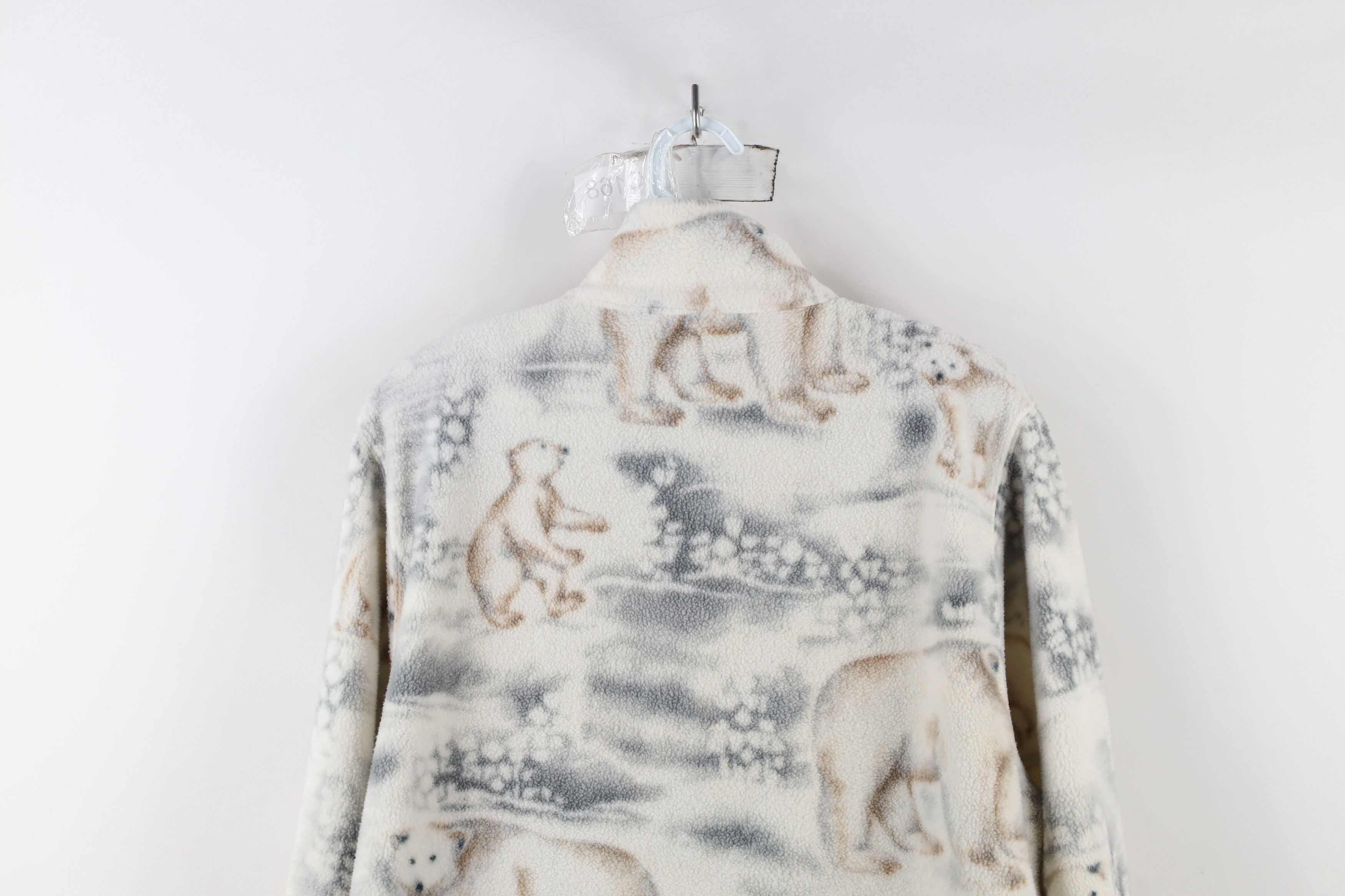 Vintage Vintage 90s Streetwear Bear All Over Print Fleece Jacket Size S / US 4 / IT 40 - 13 Thumbnail