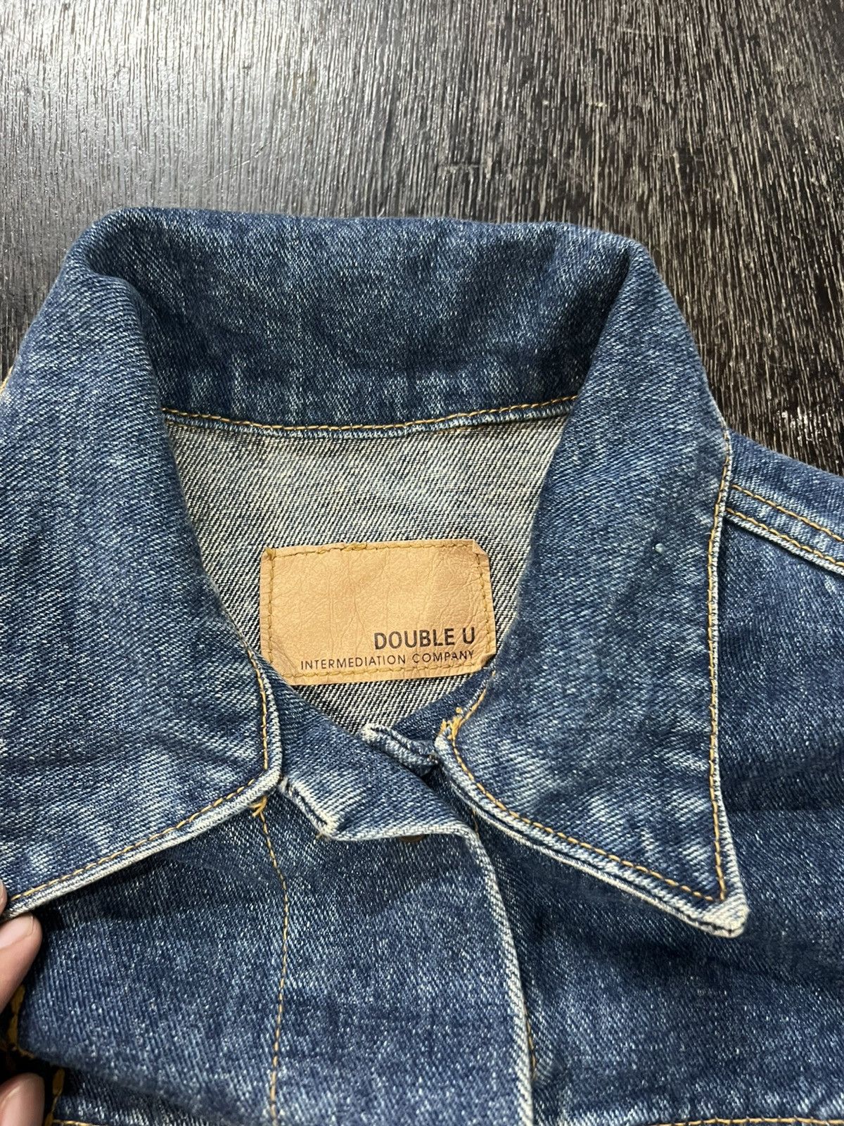 Japanese Brand DOUBLE U Custom Stitch Distressed Denim Vest Size US M / EU 48-50 / 2 - 4 Thumbnail