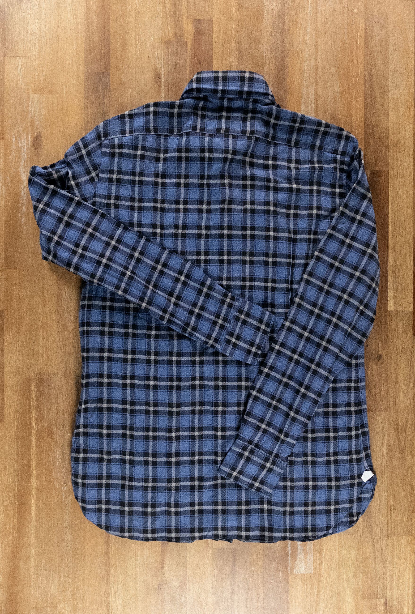 Luigi Borrelli BORRELLI Napoli blue cotton plaid dress shirt Size 40 15.75 Size US M / EU 48-50 / 2 - 6 Thumbnail