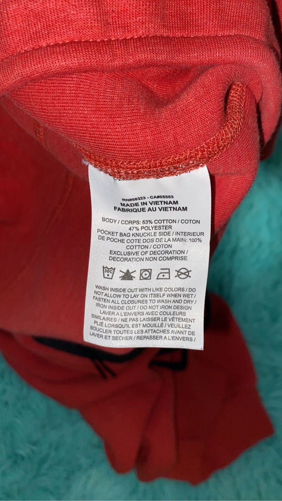 Designer × Nike New Nike tech fleece red sweatpants/joggers Size US 35 - 6 Thumbnail
