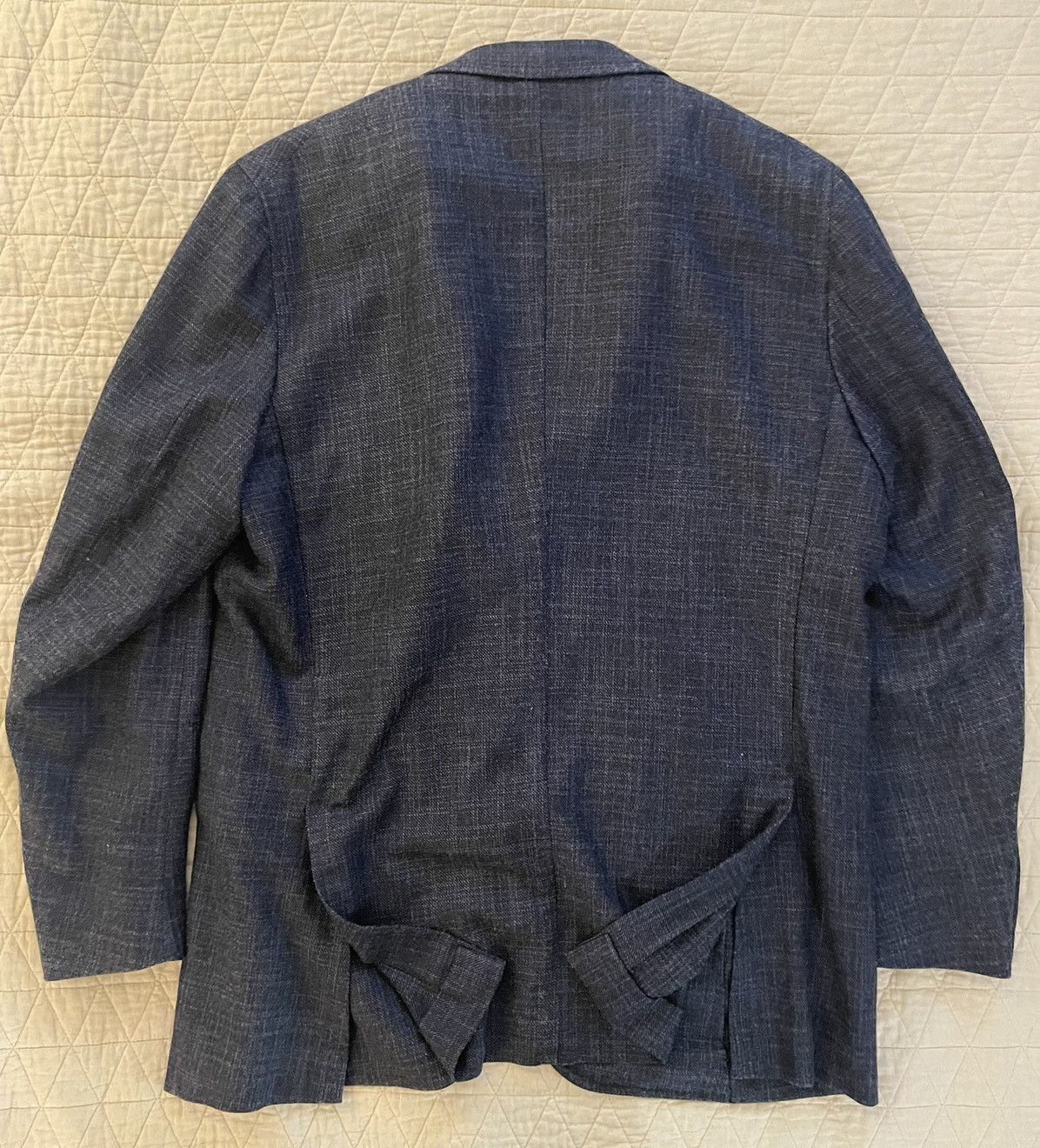 Isaia Luxurious Tri-Blend Patch Pocket 'Mat' Jacket Size 48L - 5 Thumbnail