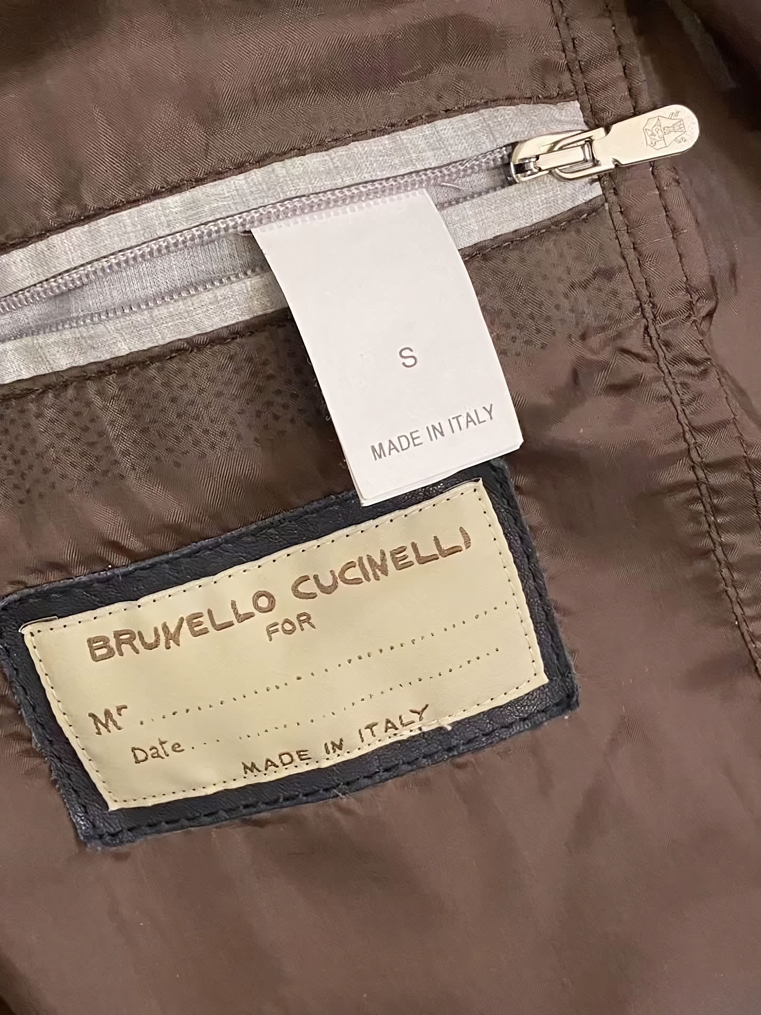 Brunello Cucinelli BRUNELLO CUCINELLI LEATHER BIKER JACKET Size US S / EU 44-46 / 1 - 6 Thumbnail