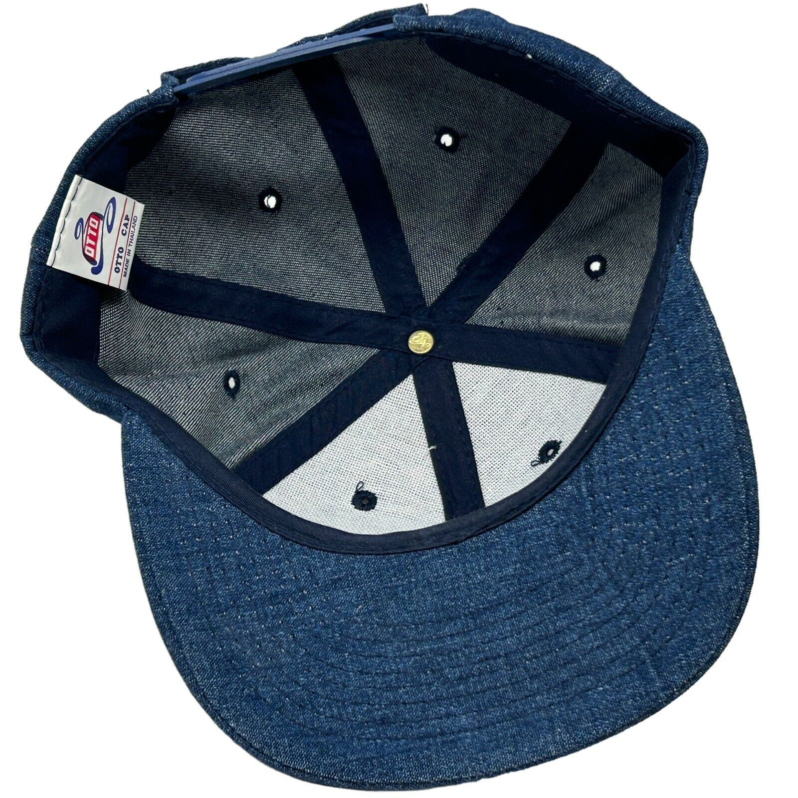 Otto Vintage 90s Hardie Riders Hat Baseball Cap Biker Blue Size ONE SIZE - 4 Thumbnail