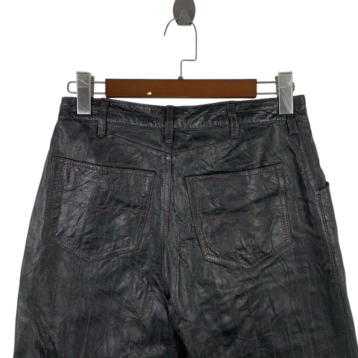 Vintage Vintage BIQLIDUE MOTORCYCLE PUNK Made In Japan Black Leather Size US 30 / EU 46 - 4 Thumbnail