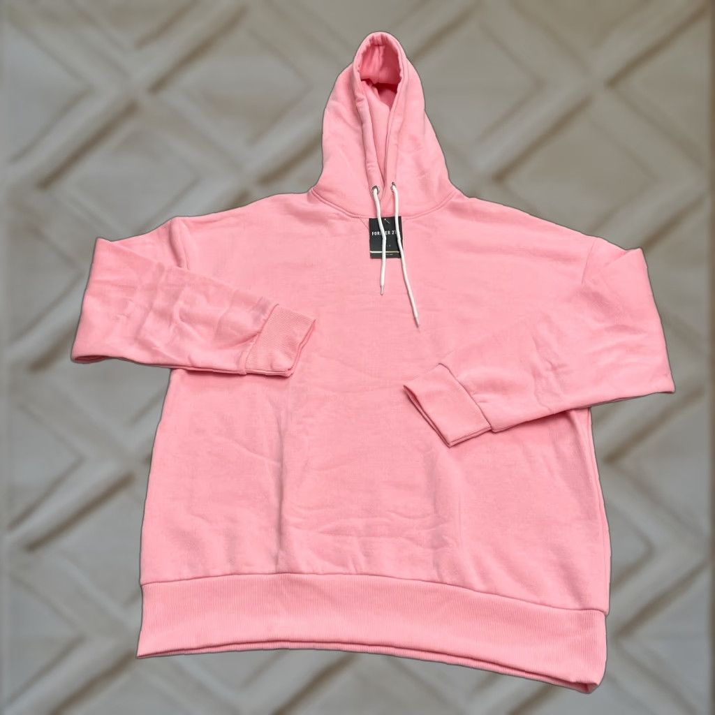 Forever 21 FOREVER 21 + Athletic Pullover Hoodie Sweatshirt Women 0X Pink Fleece Casual NWD Size XL / US 12-14 / IT 48-50 - 1 Thumbnail