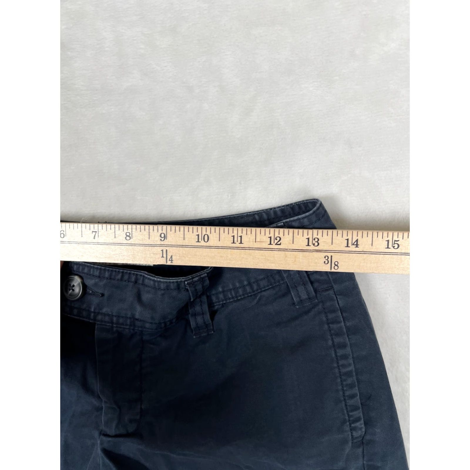 Gap Gap Favorite Khaki Shorts Juniors 1 Blue Chino Twill Flat Front Casual Summer Size 25" / US 0 / IT 36 - 3 Thumbnail