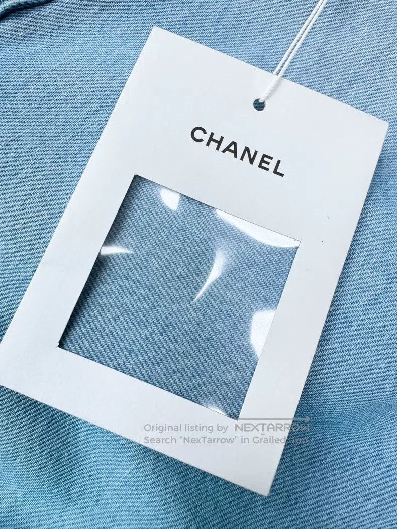 Chanel Chanel 24C early spring show blue gradient dyed jeans wide Size 26" / US 2 / IT 38 - 4 Thumbnail