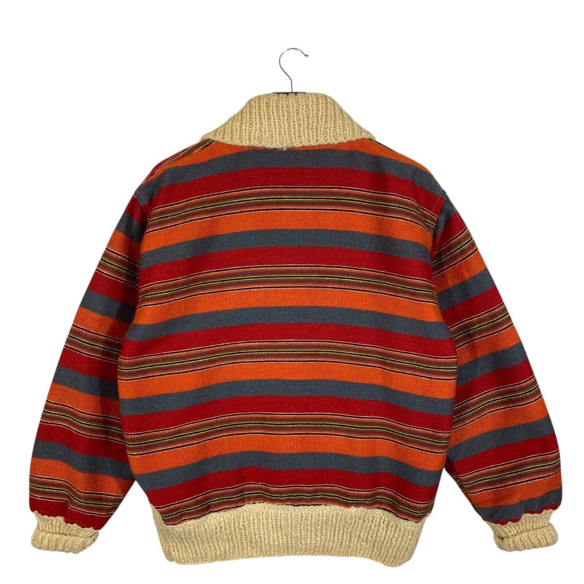 Vintage Vintage 70s Alex Baon Striped Wool Knit Jacket Size L Size US L / EU 52-54 / 3 - 11 Thumbnail