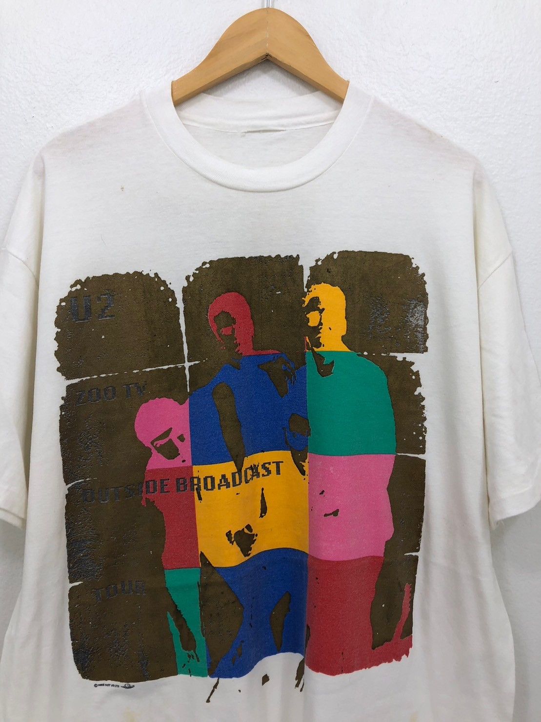 Band Tees × Vintage Vintage 1992's U2 Zoo TV Outside Broadcast Tour shirt BN Size US XL / EU 56 / 4 - 1 Thumbnail