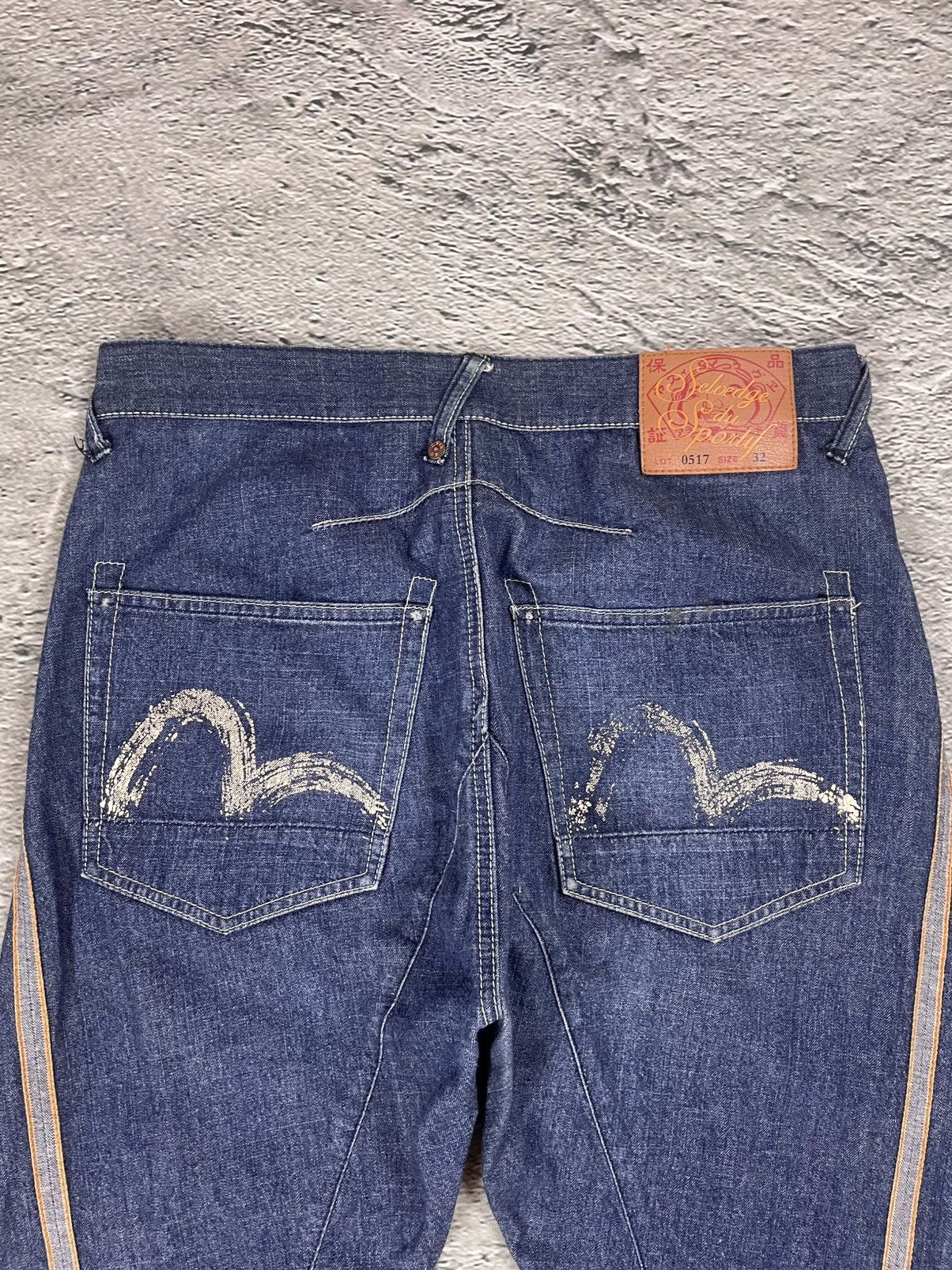 Evisu Evisu jeans vintage inside out selvedge white red Size US 32 / EU 48 - 2 Thumbnail