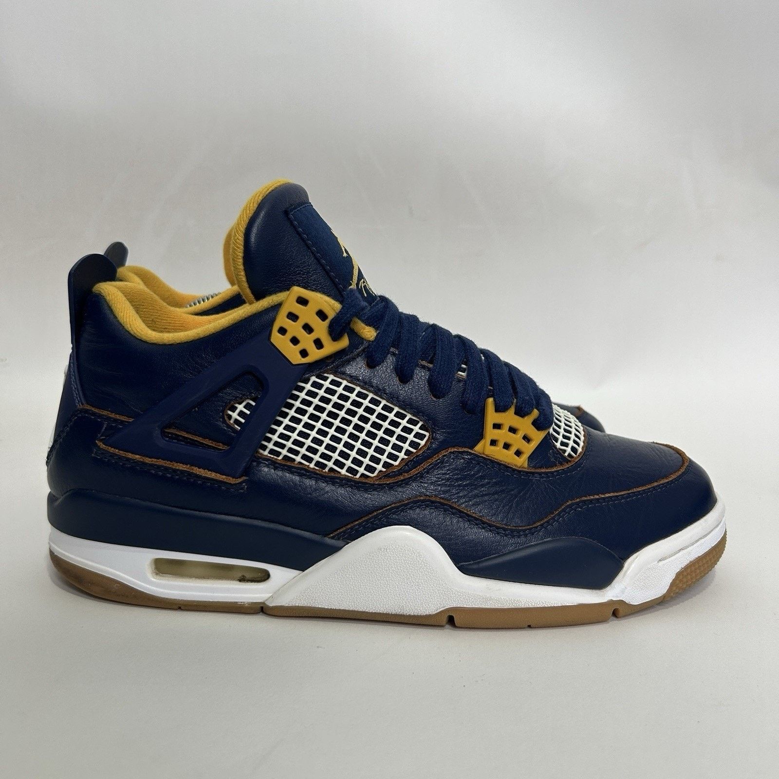 Nike Nike Air Jordan IV 4 Retro “Dunk From Above/Navy Gold” Size US 9 / EU 42 - 4 Thumbnail