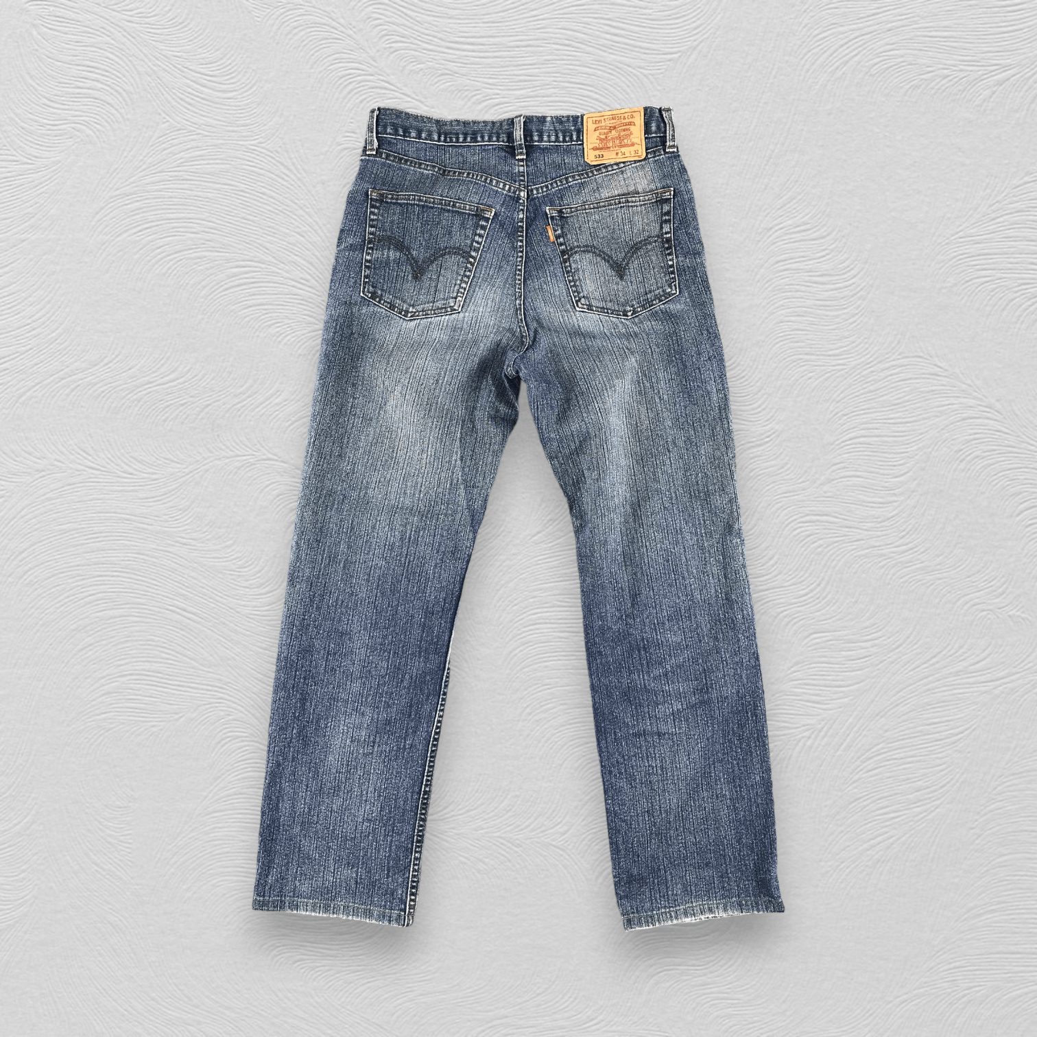 Levi's Vintage Levis 533 Jeans Faded Blue Denim KJ023 Size US 33 - 2 Thumbnail