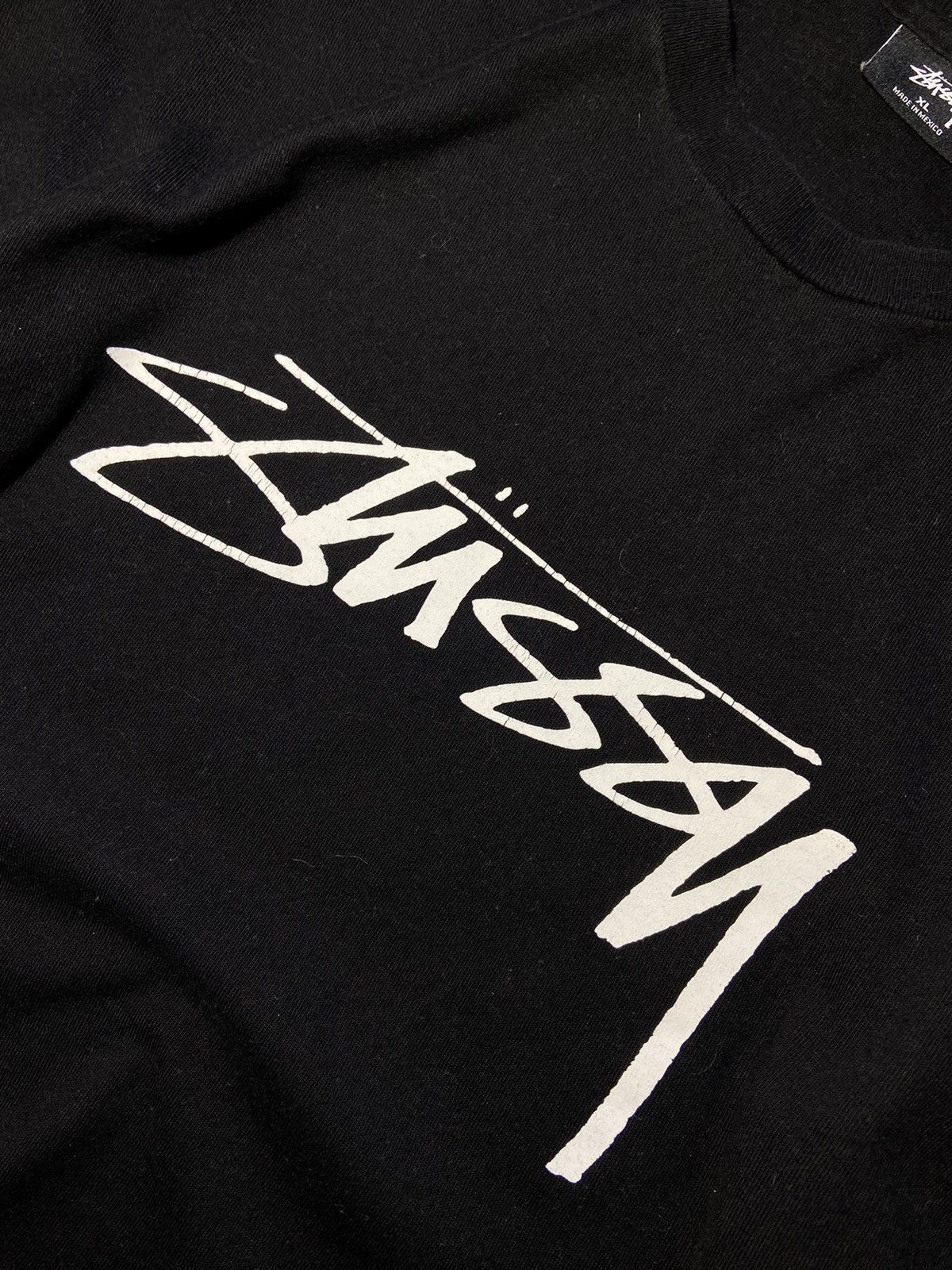 Stussy × Vintage 💥Stussy vintage big logo black light sweatshirt‼️ Size US XL / EU 56 / 4 - 4 Thumbnail