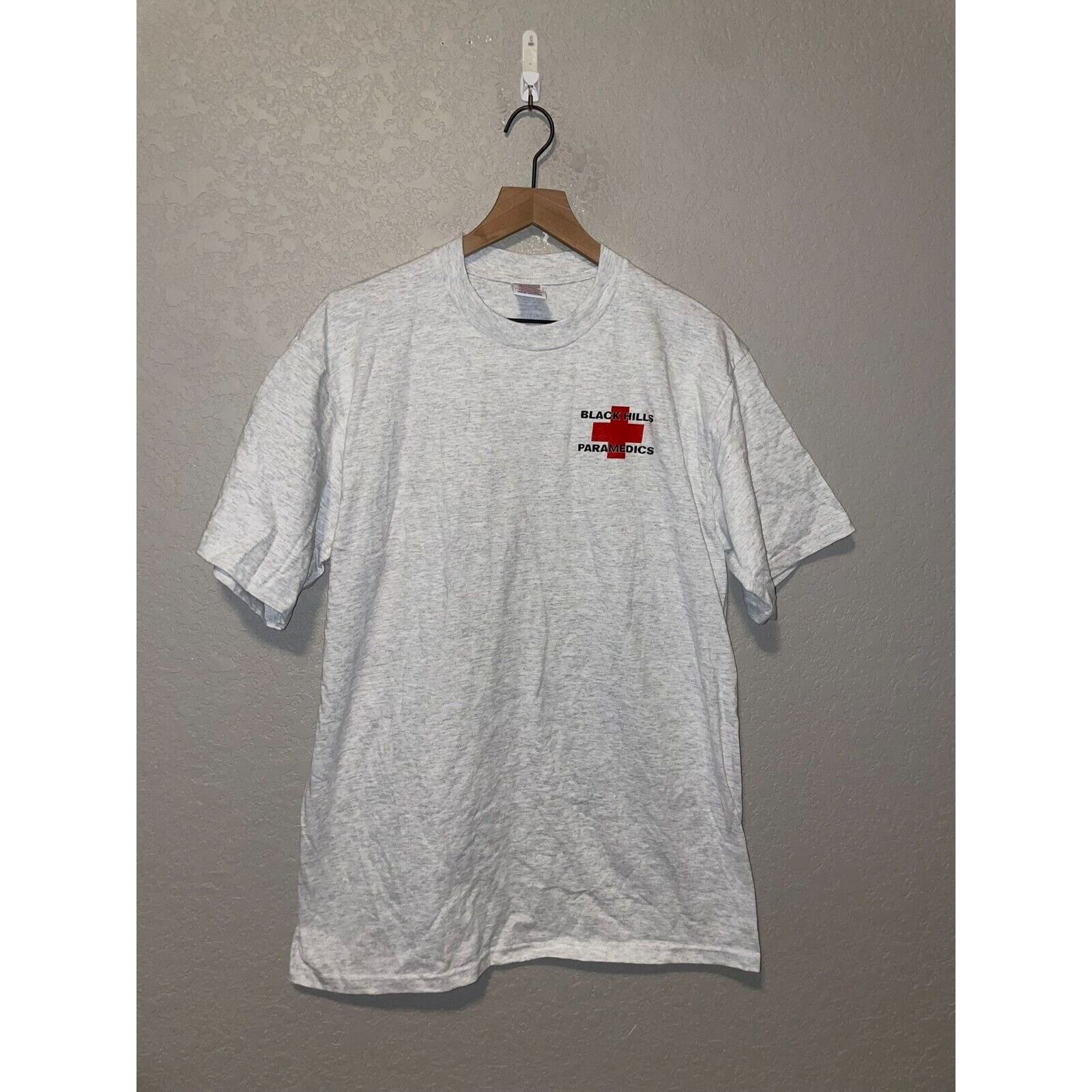 Jerzees Vintage Black Hills Paramedic Shirt Medic Gray Tee VTG 90s L Size US L / EU 52-54 / 3 - 1 Thumbnail