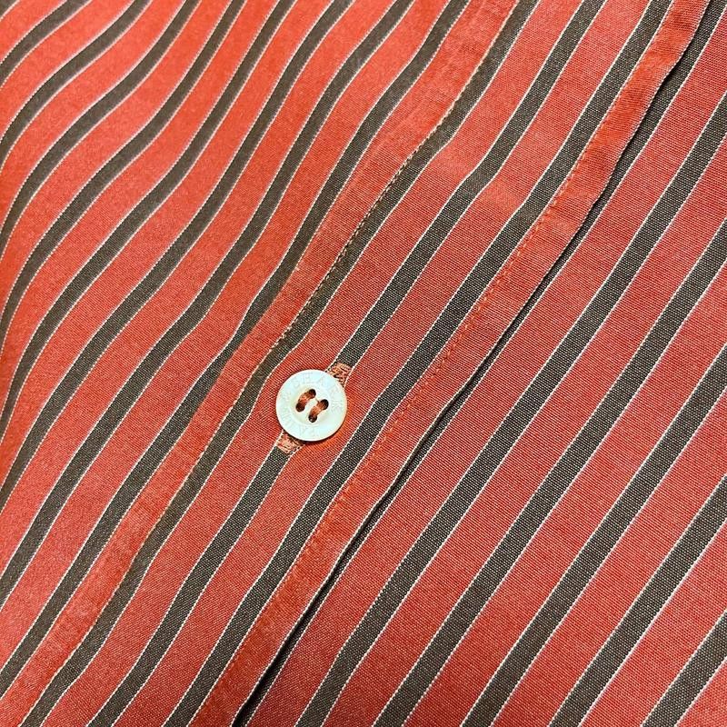 Paul & Shark × Vintage Paul Shark Yachting Striped Terracotta Shirt Size 2XL Size US XXL / EU 58 / 5 - 6 Thumbnail