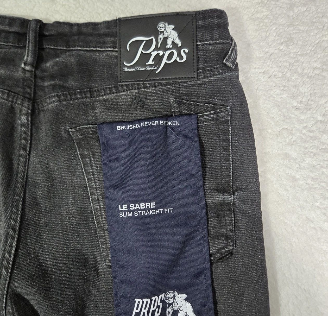Prps PRPS Le Sabre Jeans Slim Straight Fit Mens Size 42x32 Size US 42 / EU 58 - 5 Thumbnail