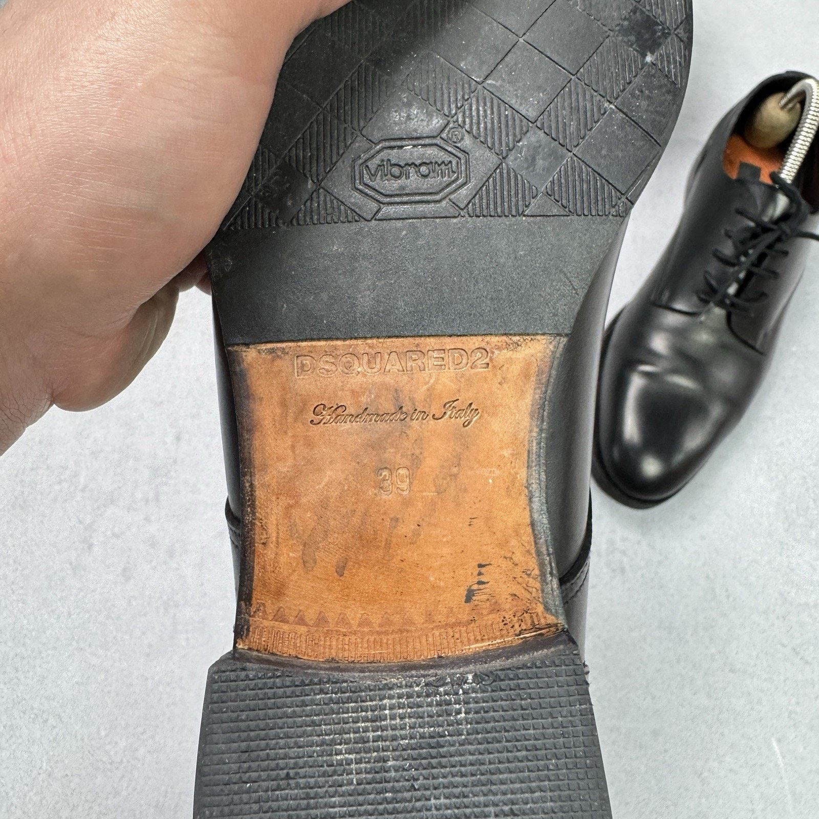 Dsquared2 Dsquared2 Men Derby Oxford Shoes Size EU 39 US 6 Black Size US 6 / EU 39 - 12 Thumbnail