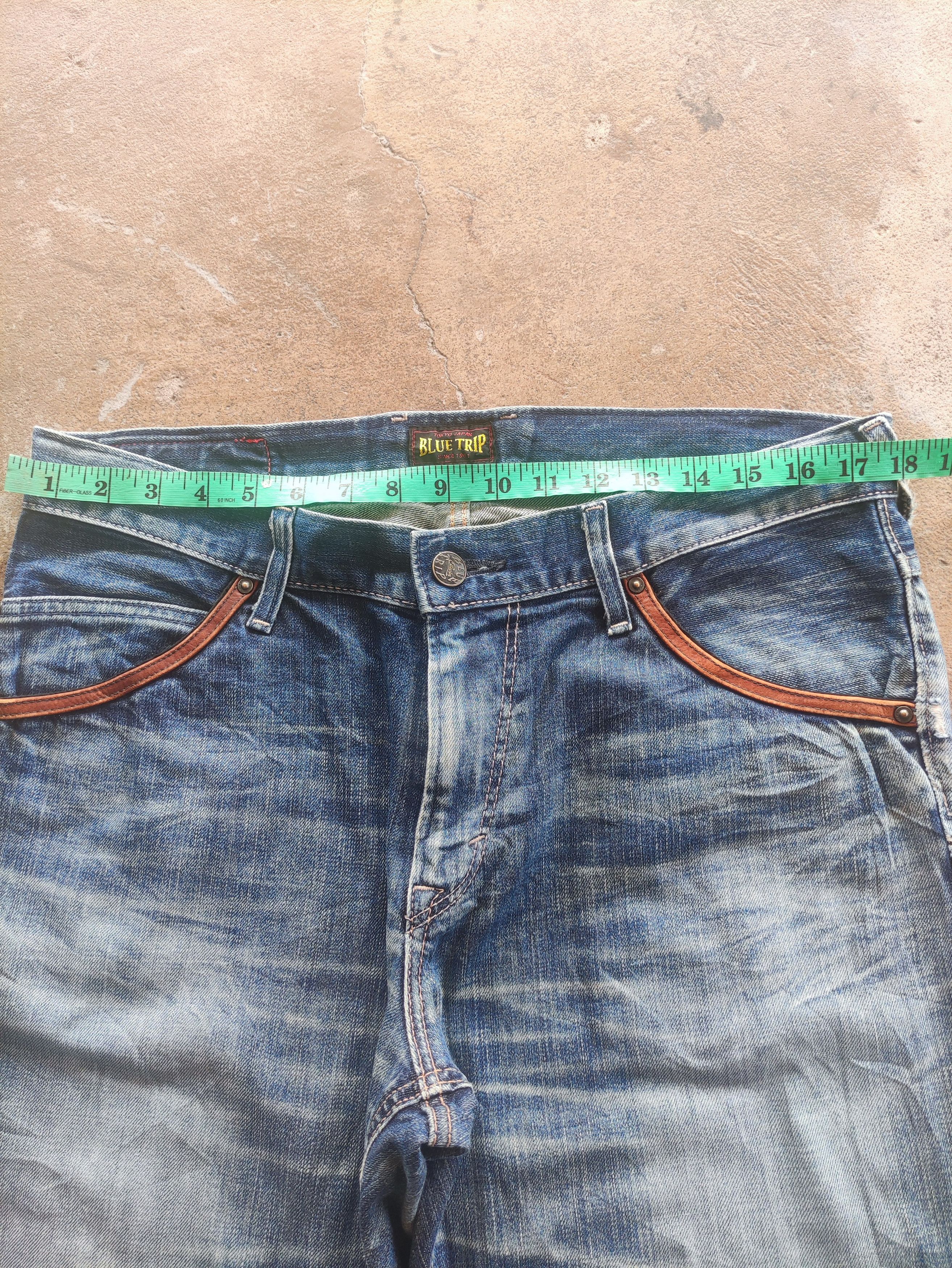 Edwin × Jean W37 Vintage Edwin Made In Japan Distressed Denim Faded Pants Size US 37 - 6 Thumbnail