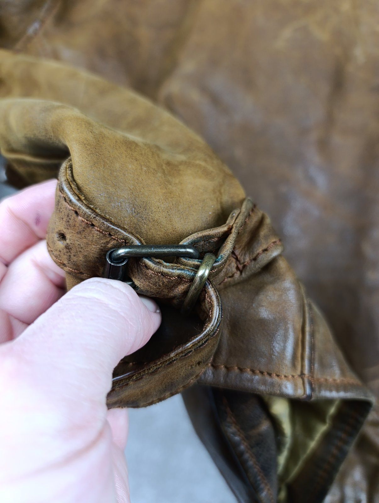 Vera Pelle CONQUET VERA PELLE VINTAGE LEATHER MENS FLYING JACKET Size US M / EU 48-50 / 2 - 9 Thumbnail