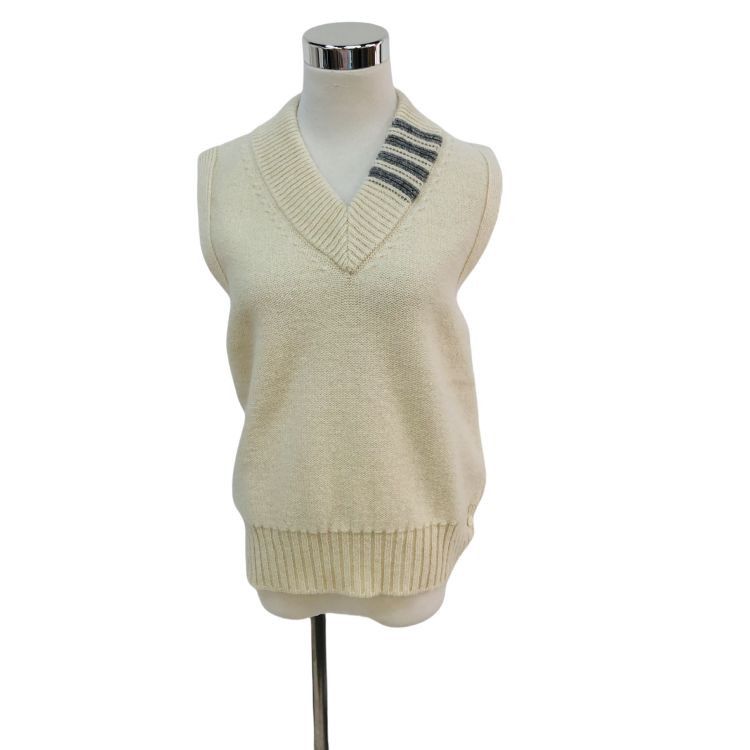 Thom Browne Thom Browne Mohair Blend V-Neck Vest Size 1 Size US S / EU 44-46 / 1 - 1 Thumbnail