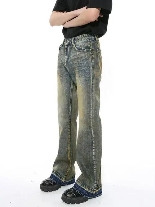 Japanese Brand Hirohata x Kin Washed Vintage Loose Drag Jeans Size US 30 / EU 46 - 3 Thumbnail