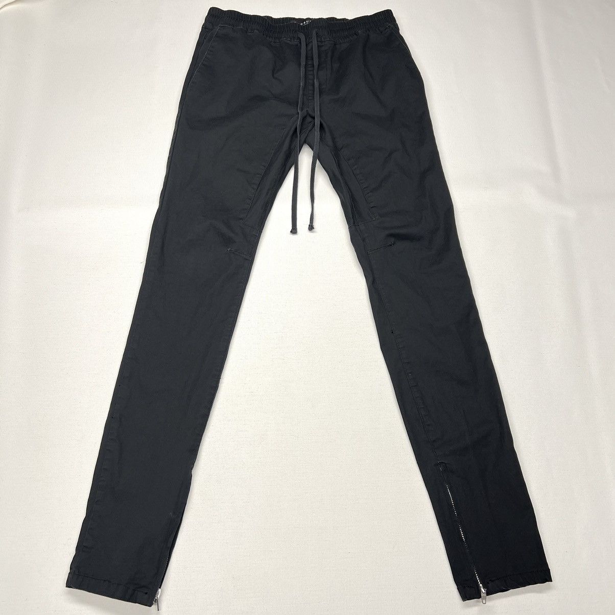 Pacsun Pacsun Pants Black Skinny Stacked Drawstring Ankle Zipper Size US 32 / EU 48 - 1 Thumbnail