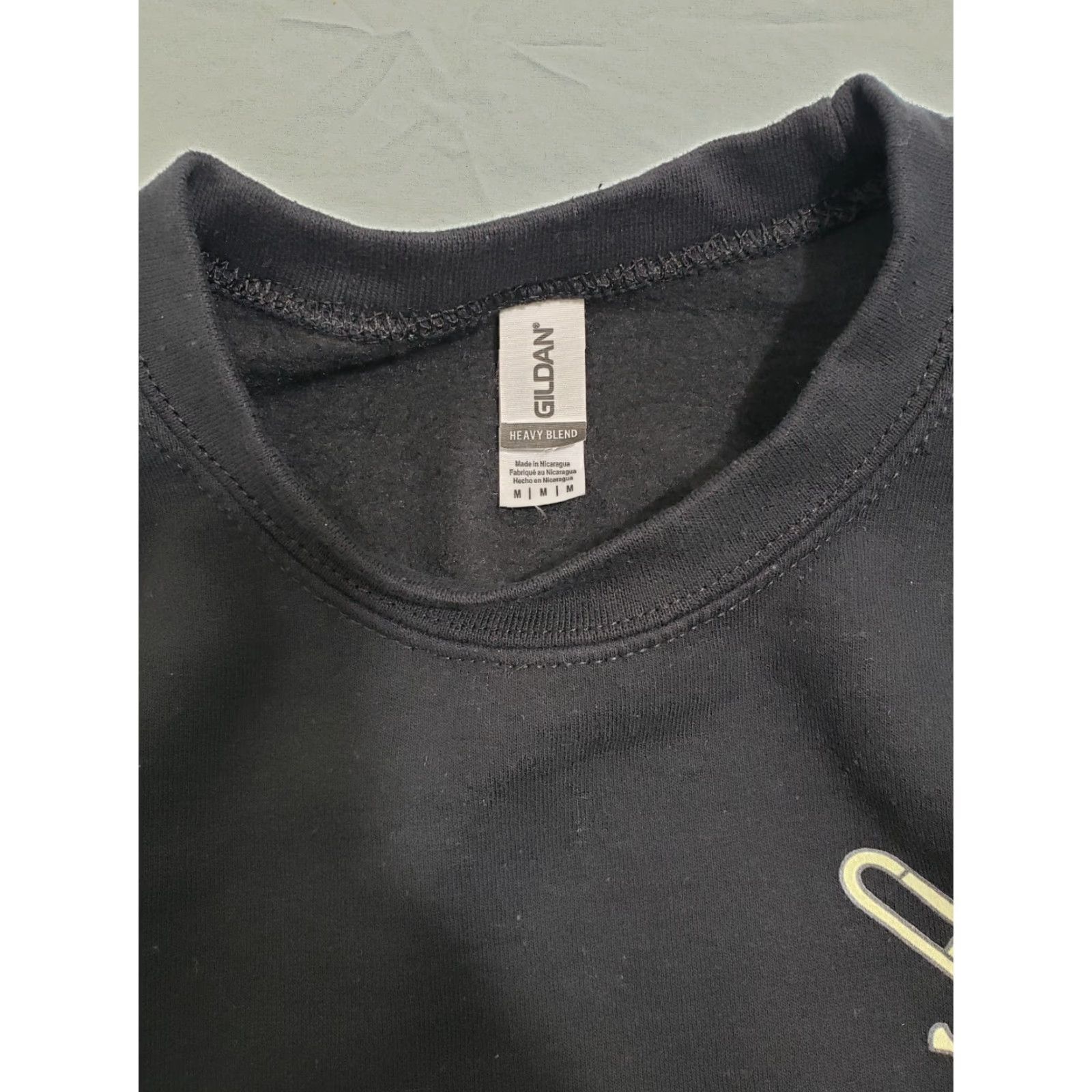 Gildan Gildan Heavy Blend Sweatshirt Pullover Crewneck Size M Black Size US M / EU 48-50 / 2 - 6 Thumbnail