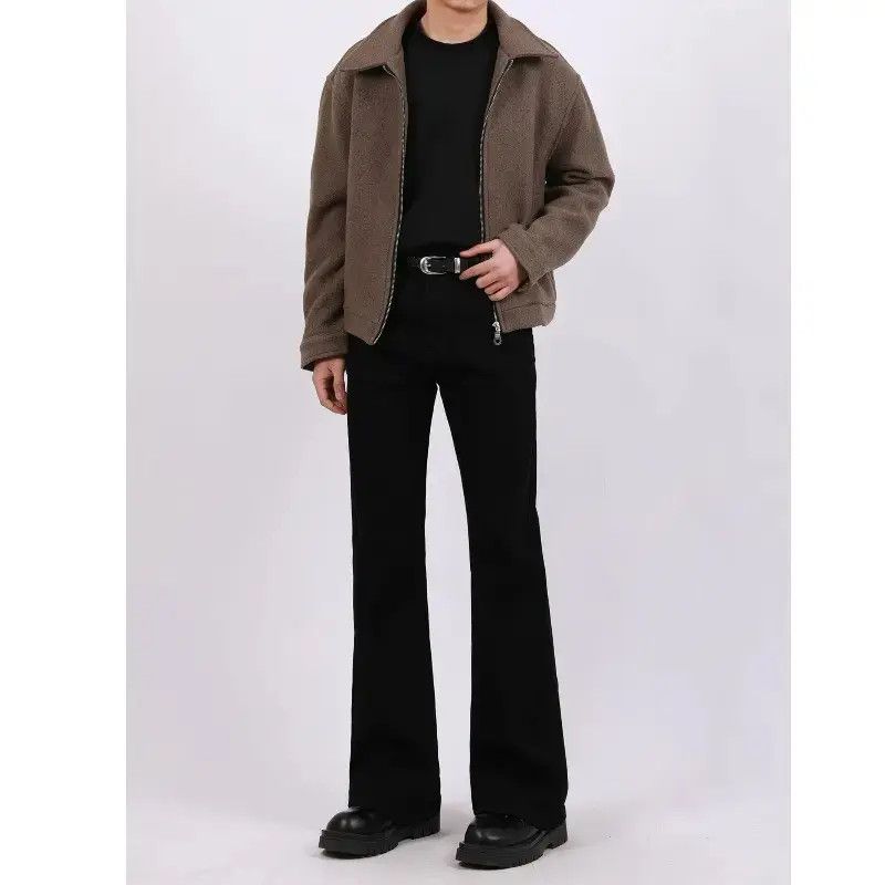 Japanese Brand Retro loose black micro flared jeans Size US 30 / EU 46 - 2 Thumbnail