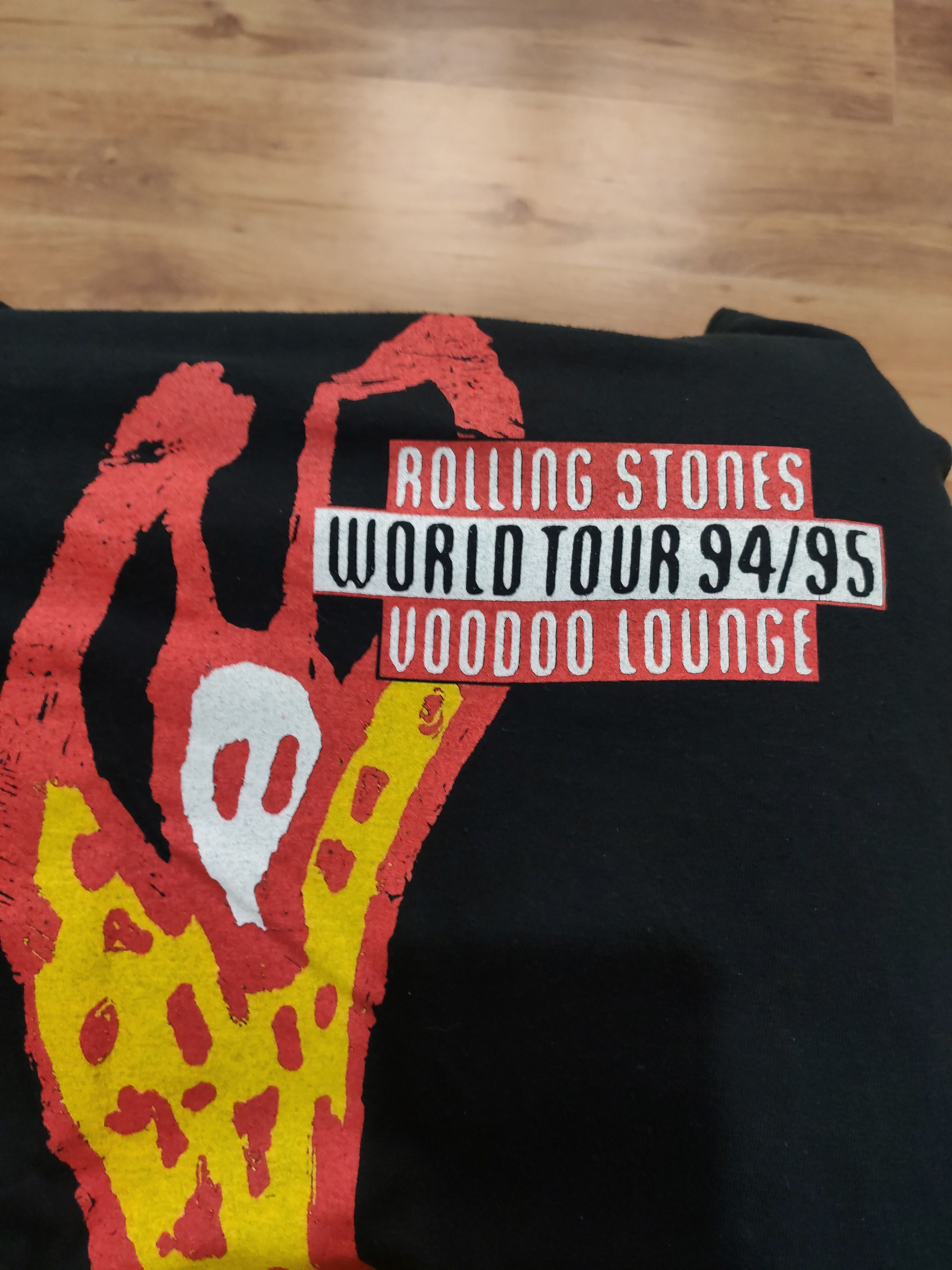 The Rolling Stones × Vintage Vintage The Rolling Stones 94/95 World Tour T-Shirt size La Size US L / EU 52-54 / 3 - 7 Thumbnail