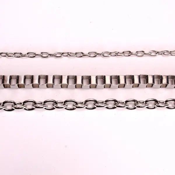 Other 3 Layer Silver Color Lock Key Tassel Chain Size ONE SIZE - 4 Thumbnail