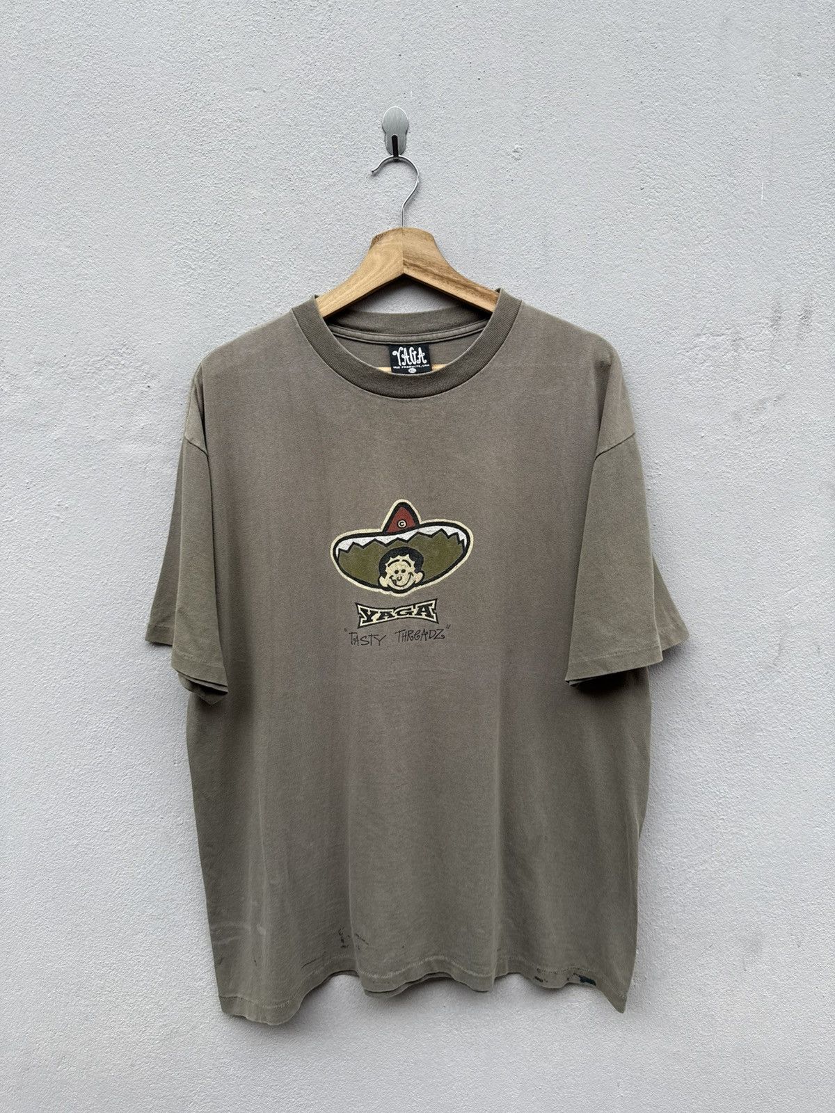Thrasher Vintage 90’s YAGA "Tasty Threads" Rare Graphics Skate Tee Size US XL / EU 56 / 4 - 1 Thumbnail