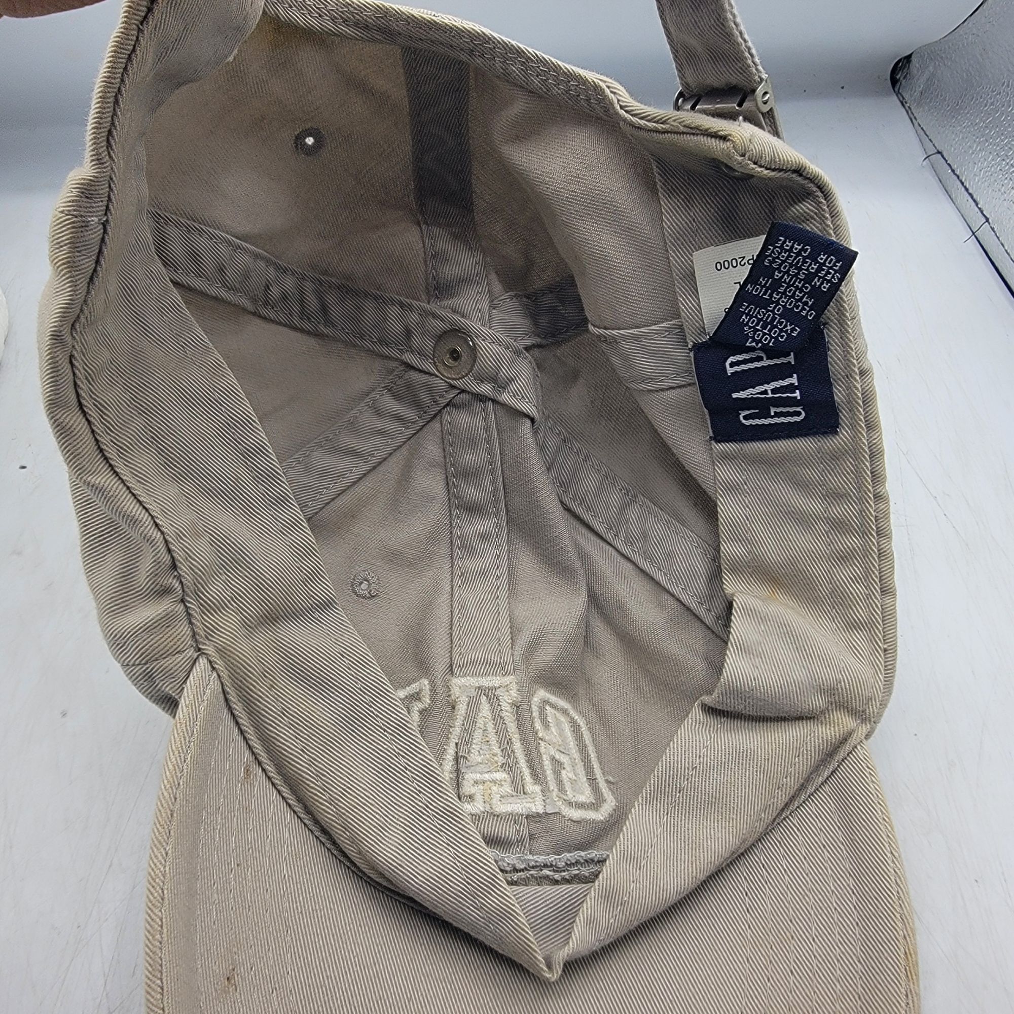 Gap Gap Adults Medium Beige Cotton Baseball Hat Cap Adjustable C Size ONE SIZE - 7 Thumbnail