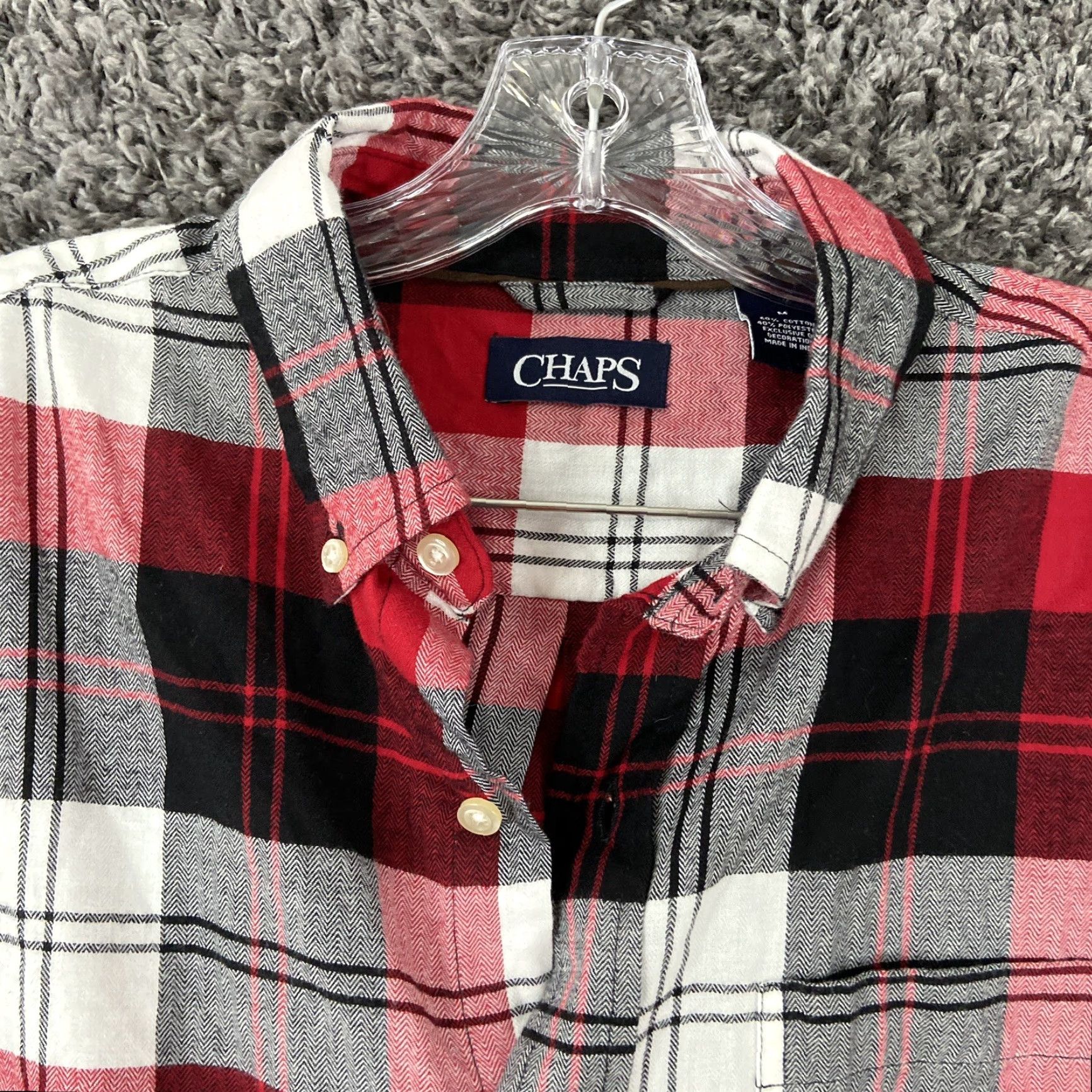 Chaps Chaps Shirt Mens Plaid Button-Up Long Sleeve Size M Multicolor Size US M / EU 48-50 / 2 - 5 Thumbnail