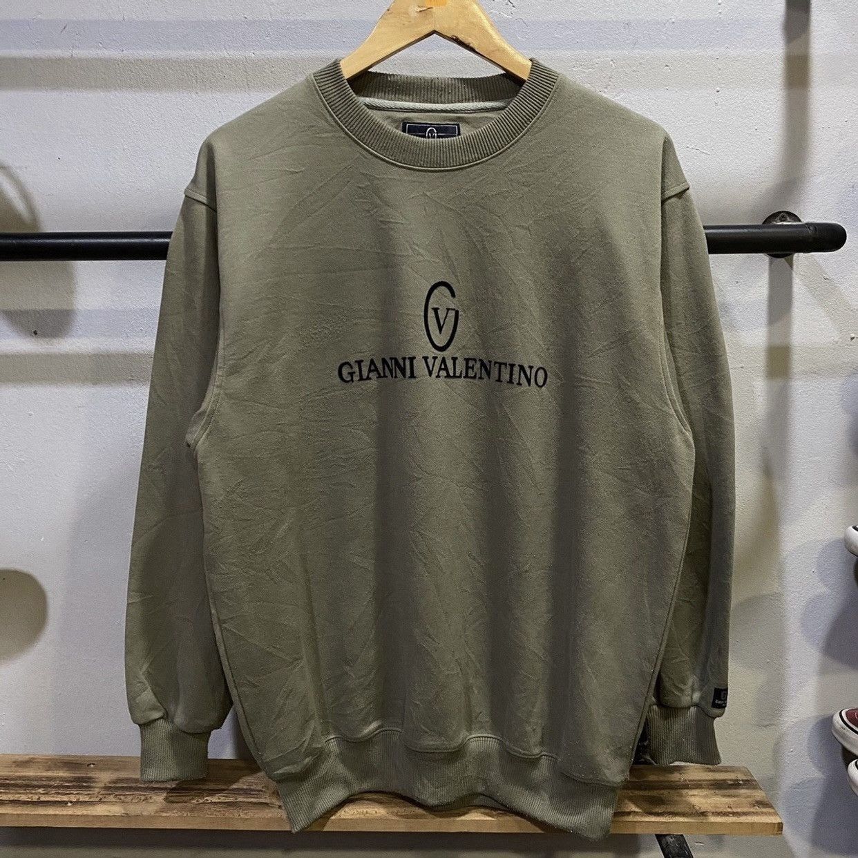 Vintage 90s Vintage GIANNI VALENTINO Sweatshirts Size US L / EU 52-54 / 3 - 1 Thumbnail