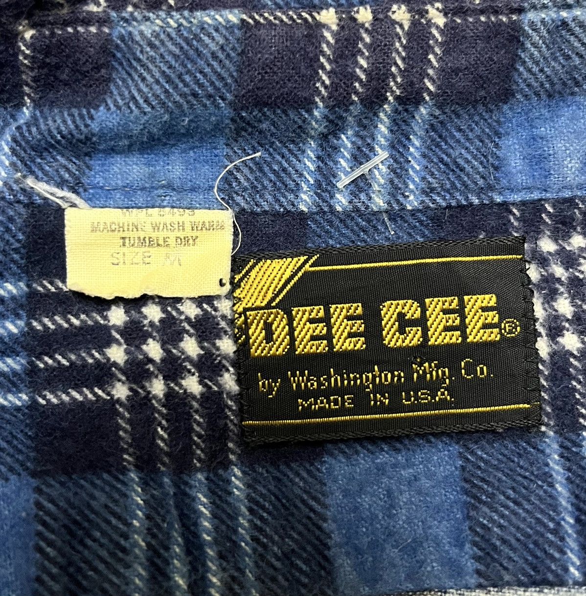 Arrow 1950’s Washington Dee Cee Plaid Cotton Flannel Shirt Size US M / EU 48-50 / 2 - 3 Thumbnail