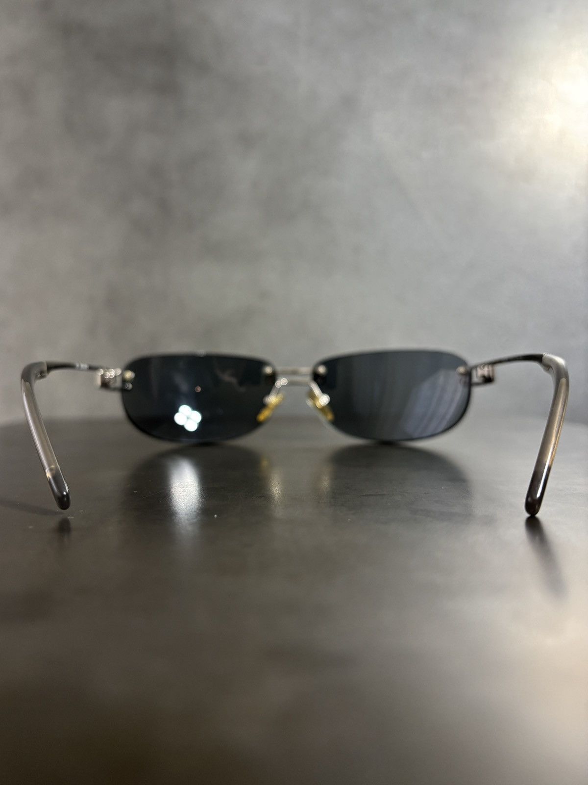 Gucci 2000s Vintage Gucci Sunglasses Y2K Rimless GG 1429/S 1990s Size ONE SIZE - 15 Thumbnail