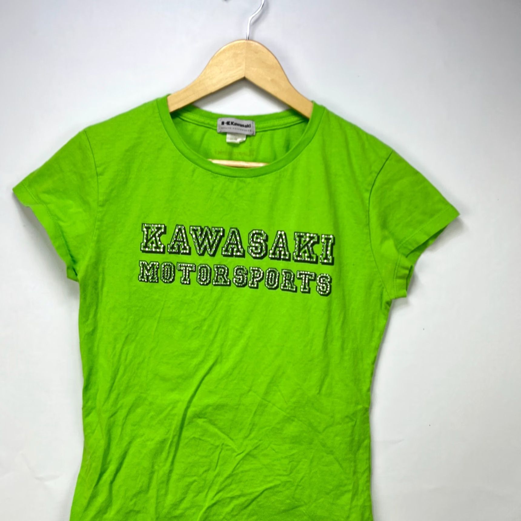 Vintage VINTAGE Kawasaki Y2K Motorsports T-Shirt Women’s XL Racing Shirt Womens XL Green Kawasaki Y2K Racing Size XL / US 12-14 / IT 48-50 - 2 Thumbnail