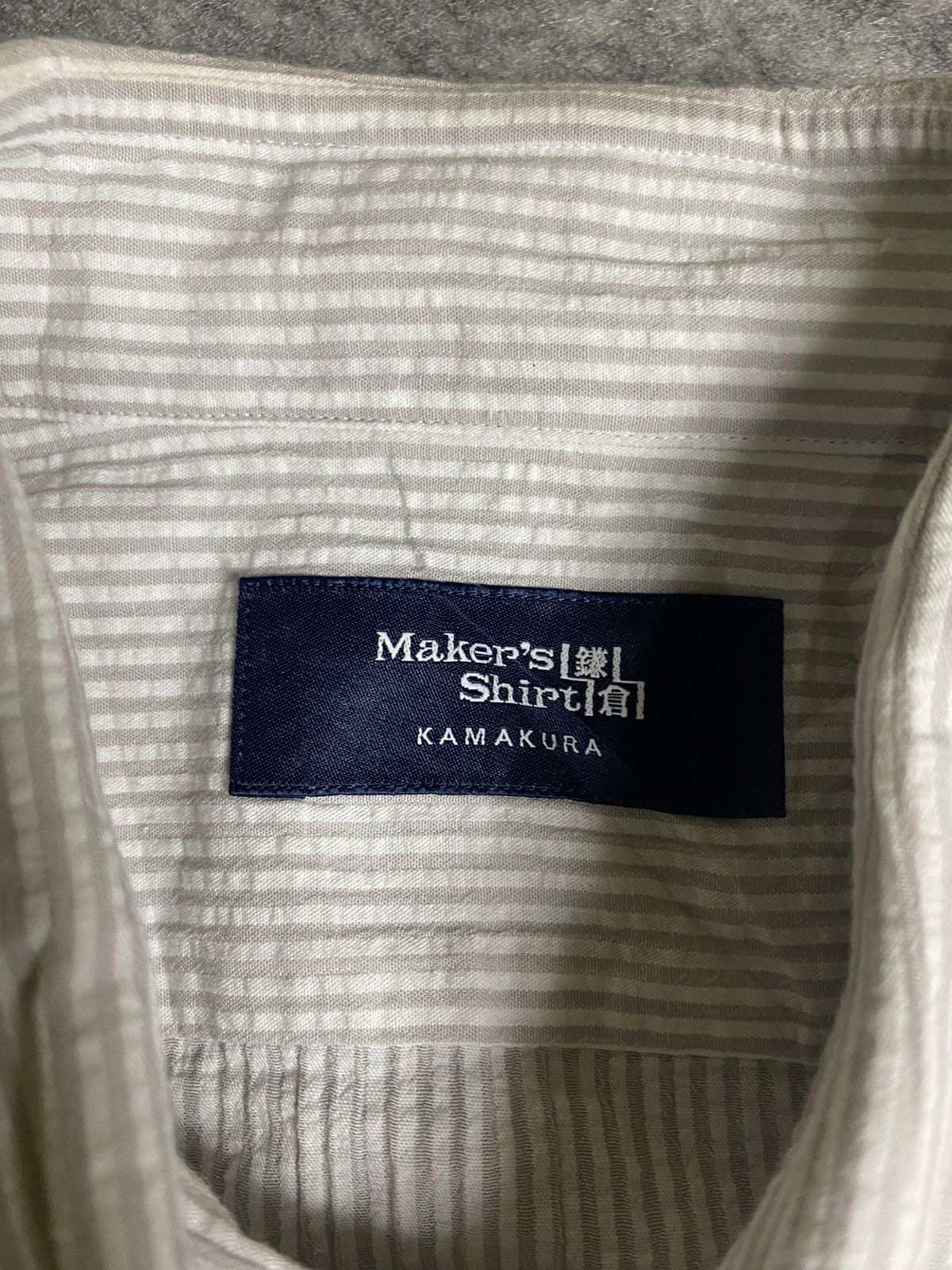 Makers Kamakura Japan Cutaway Crinkle Shirt, Men's — image 6 of 6