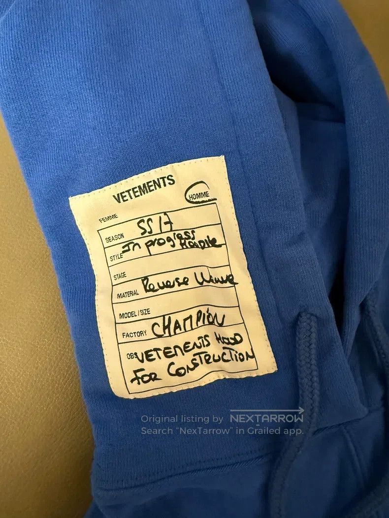 Vetements Vetements Hooded sweatshirt Size US S / EU 44-46 / 1 - 2 Thumbnail