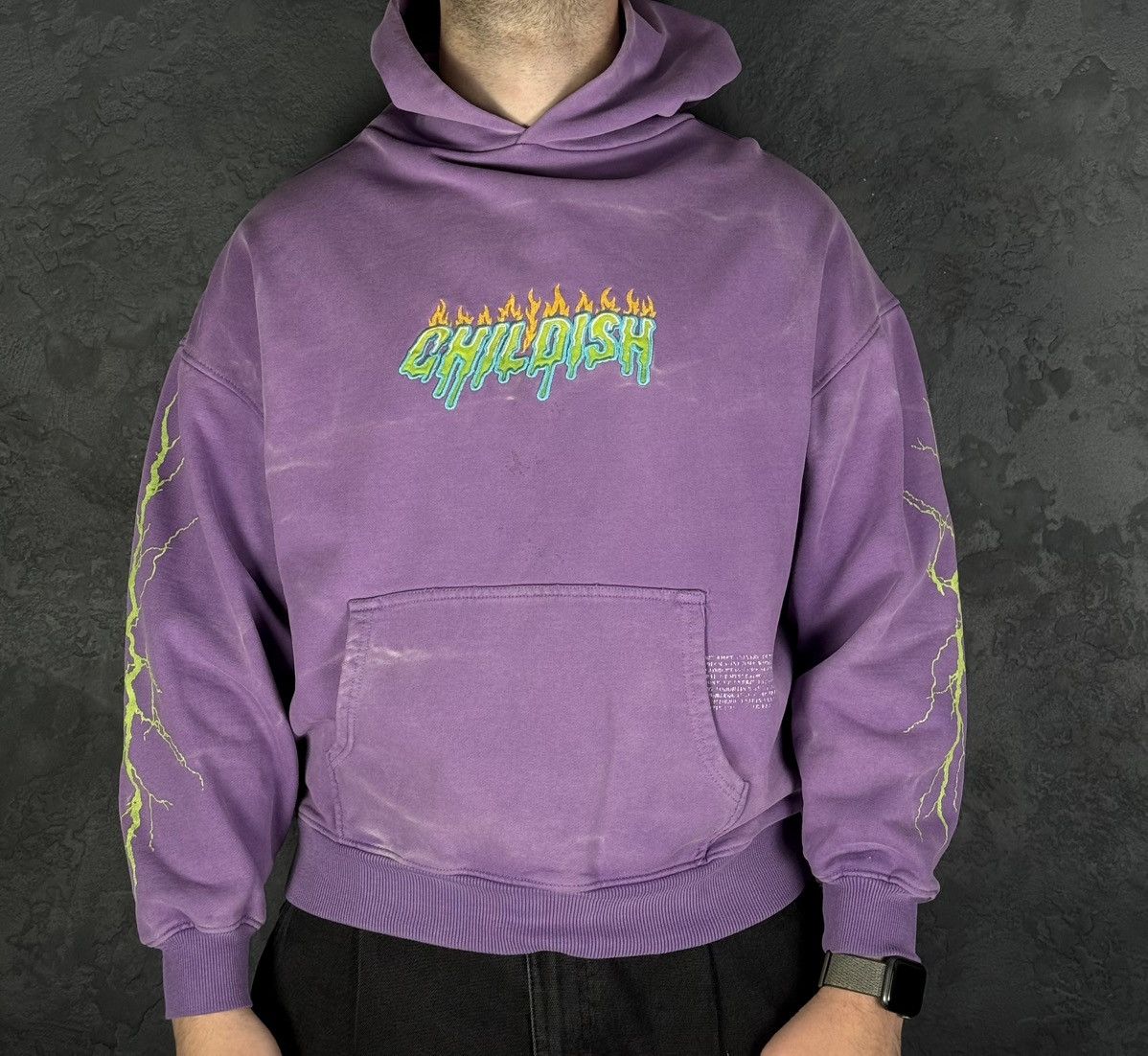 CHILDS Childish Robs Motors 1995 Purple Hoodie Big Logo Y2K Racing Size US S / EU 44-46 / 1 - 1 Thumbnail
