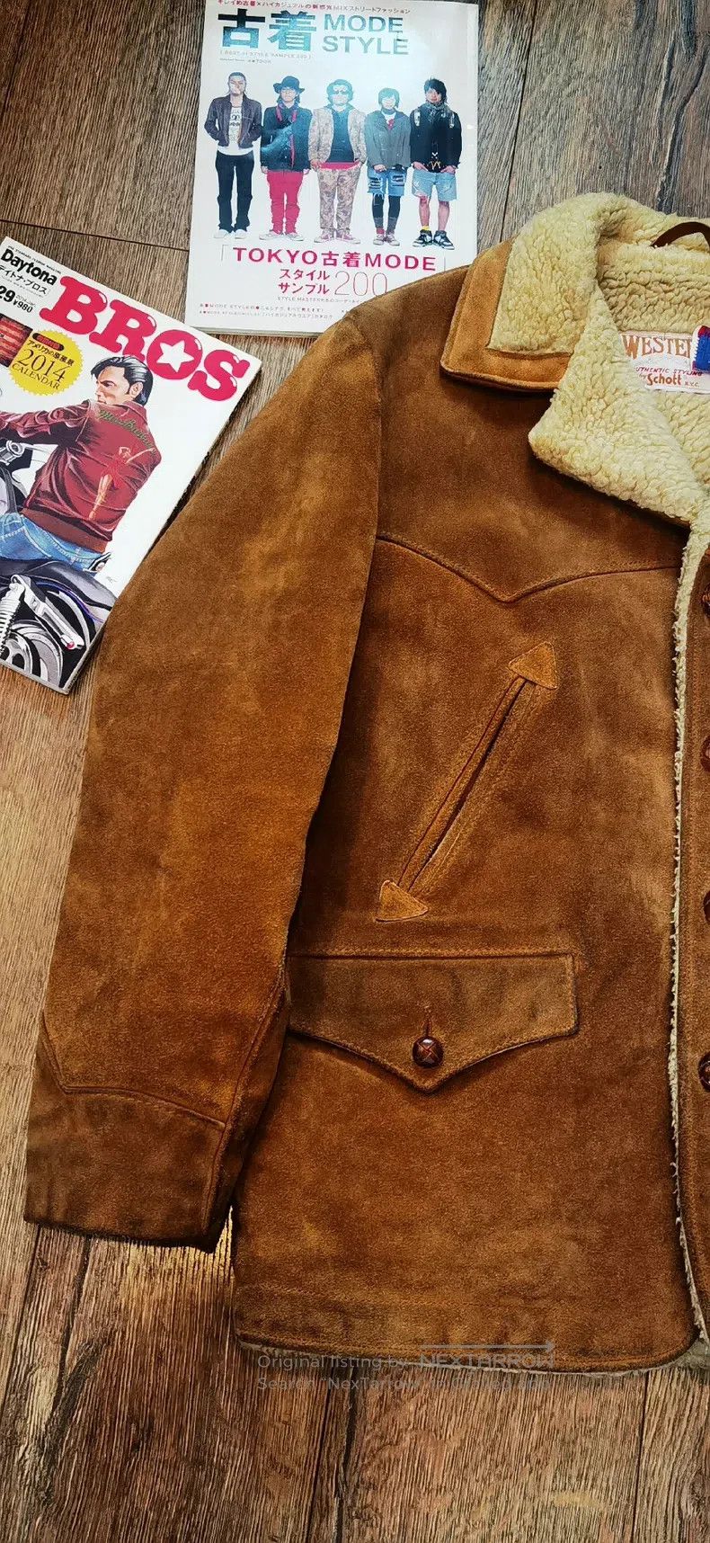 Schott Schott Suede cowhide western farmer's coat Size US XL / EU 56 / 4 - 4 Thumbnail