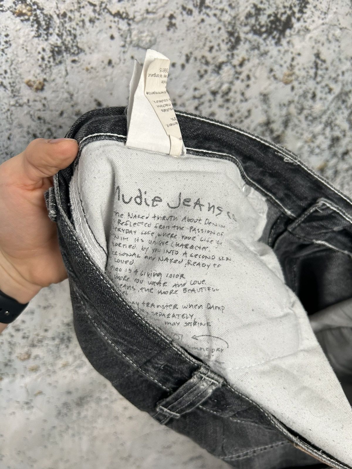 Nudie Jeans Nudie Jeans Washed Black Avant Garde Denim Grunge Rock Y2K Size US 34 / EU 50 - 8 Thumbnail