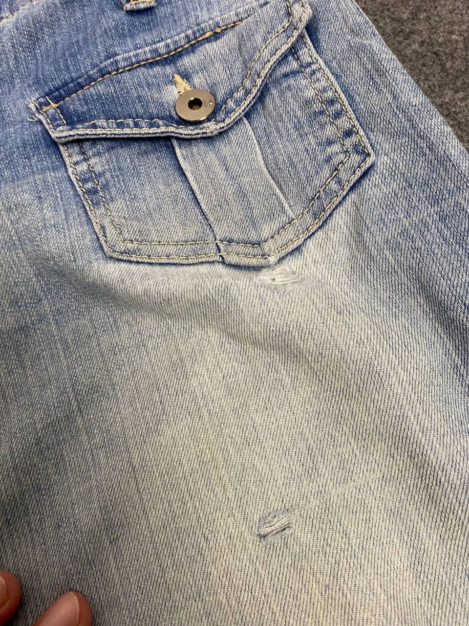 vintage japanese brand bootcut flare distressed denim