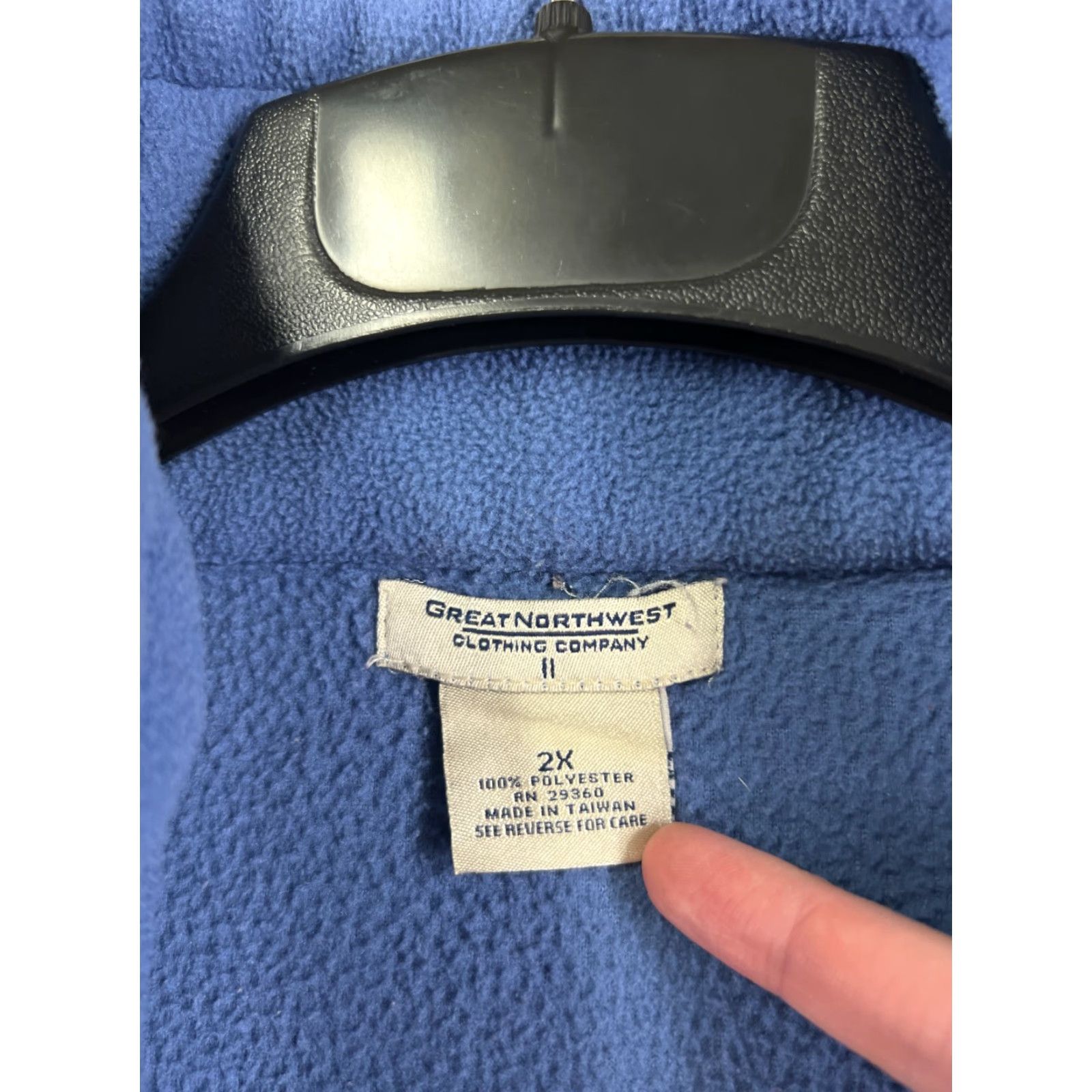 Greats Great Northwest Vest Women s 2XL XXL Blue Full Zip Polyester Fleece Pockets Size XXL / US 16-18 / IT 52-54 - 6 Thumbnail
