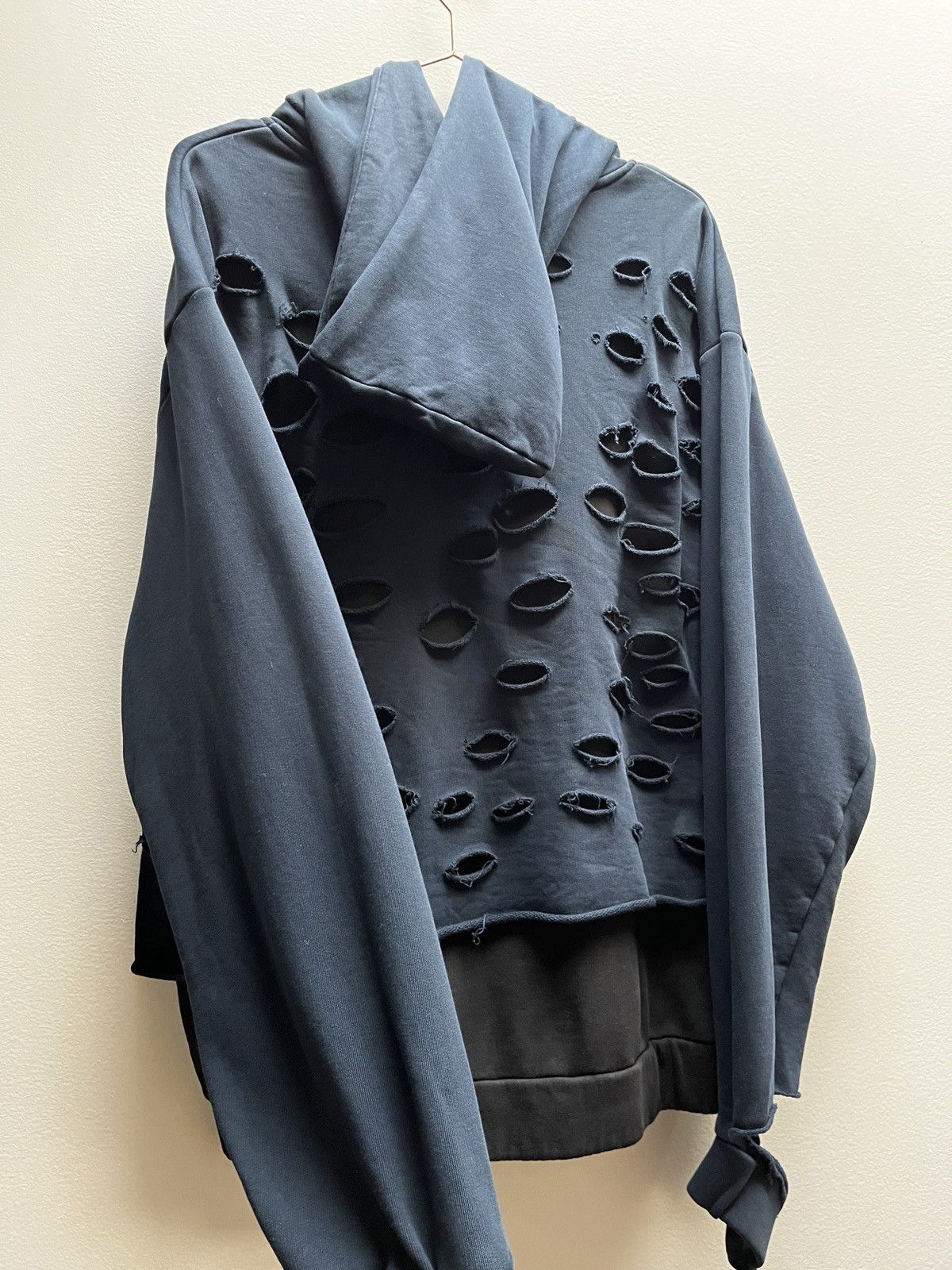 Drop Dead Drop Dead Layered Distressed Hoodie (unisex) Size US S / EU 44-46 / 1 - 16 Thumbnail