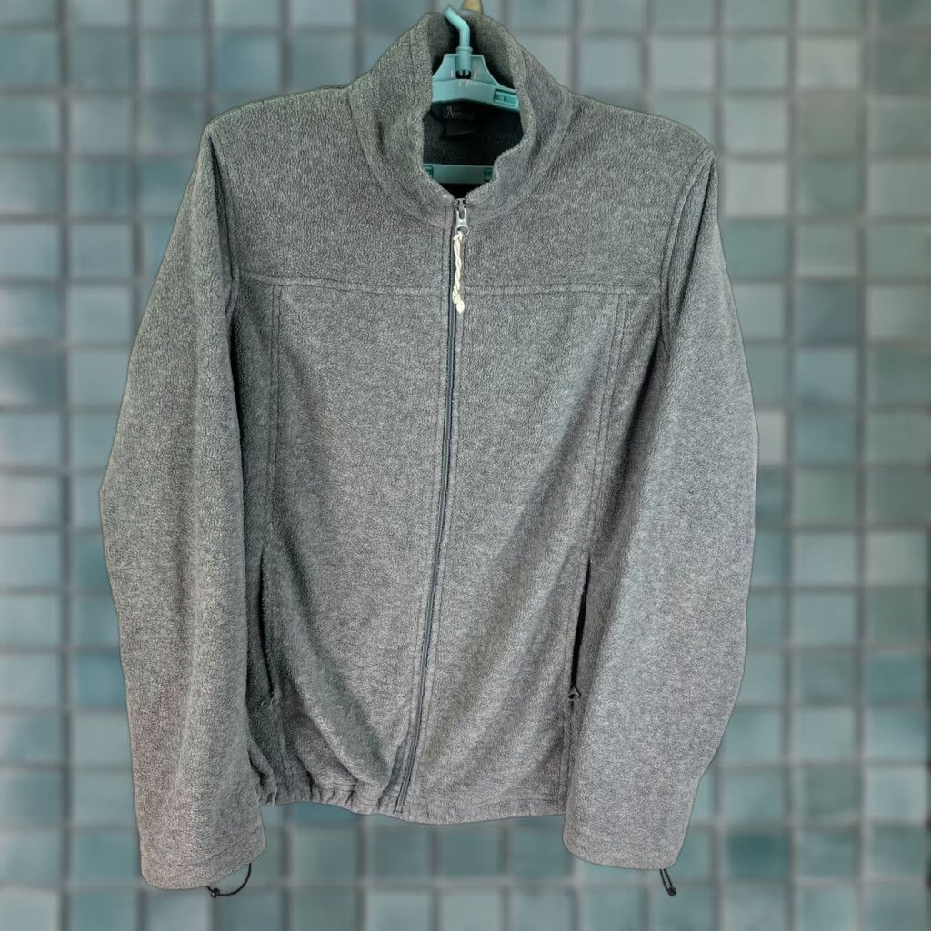 Bass Pro Shops Bass Pro Shop Full Zip Pullover Fleece Sweater Jacket Adult Size L Gray Naturals Size US L / EU 52-54 / 3 - 1 Thumbnail
