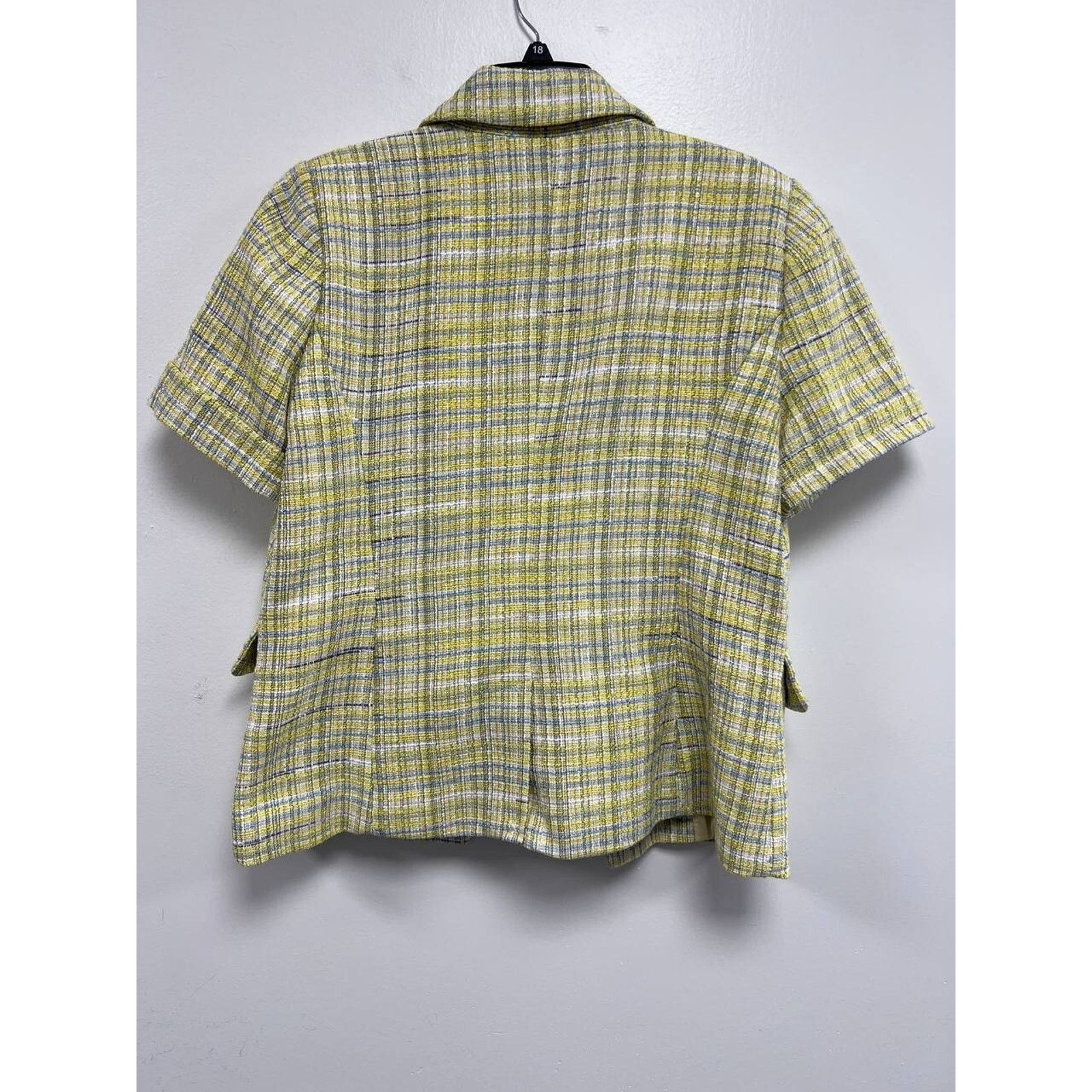 Maison Michel Maison d'Amelie Paris Short Sleeve Blazer Jacket L A000029 Size L / US 10 / IT 46 - 7 Thumbnail